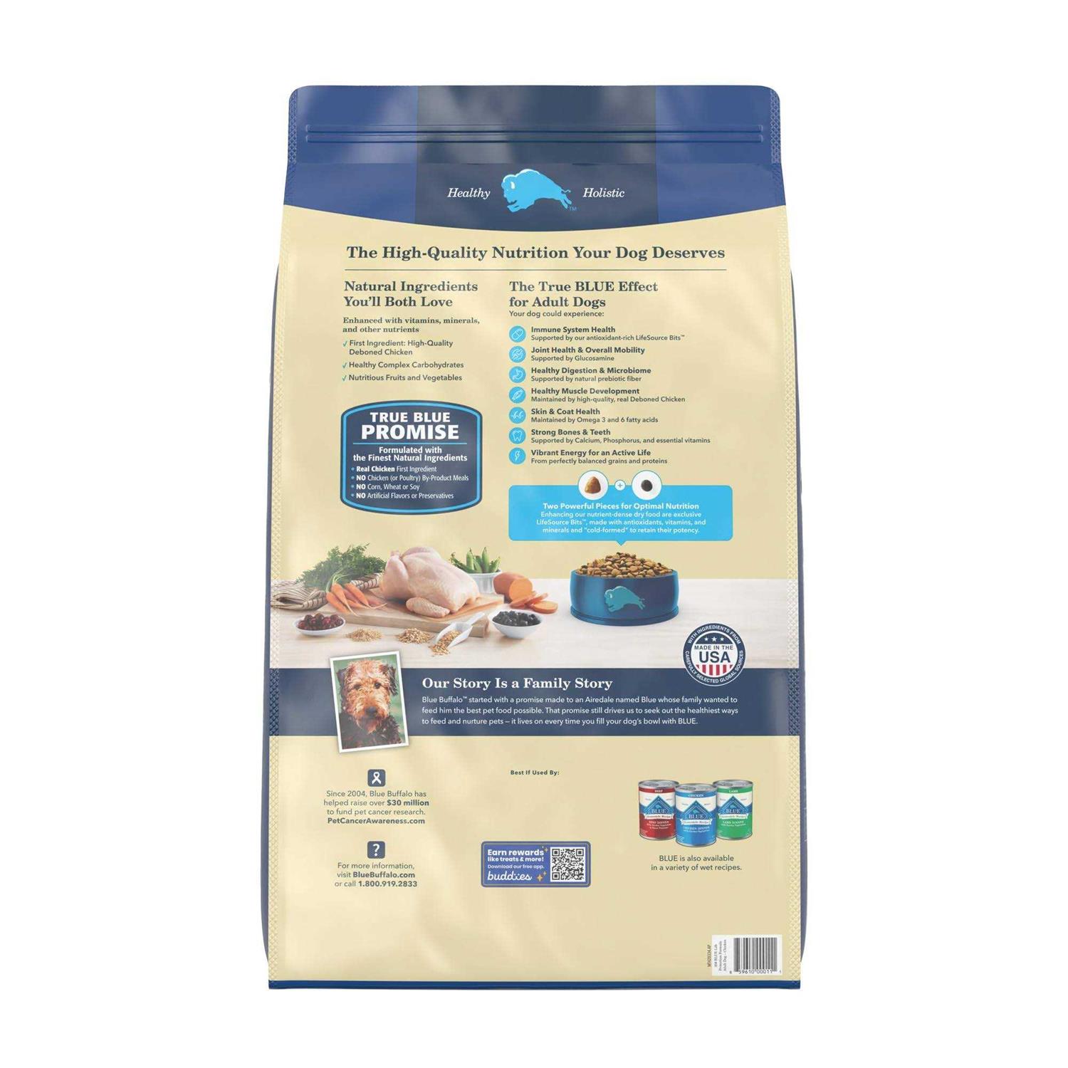 Blue Buffalo Life Protection Dry Adult Dog Food Chicken and Brown Rice