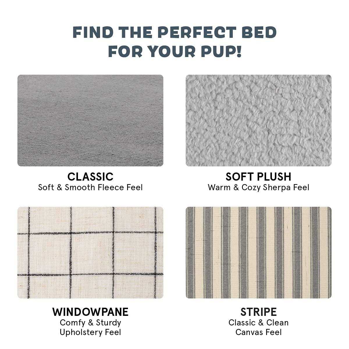 Barkbox Memory Foam Platform Dog Bed Plush Mattress for Orthopedic Joint Relief