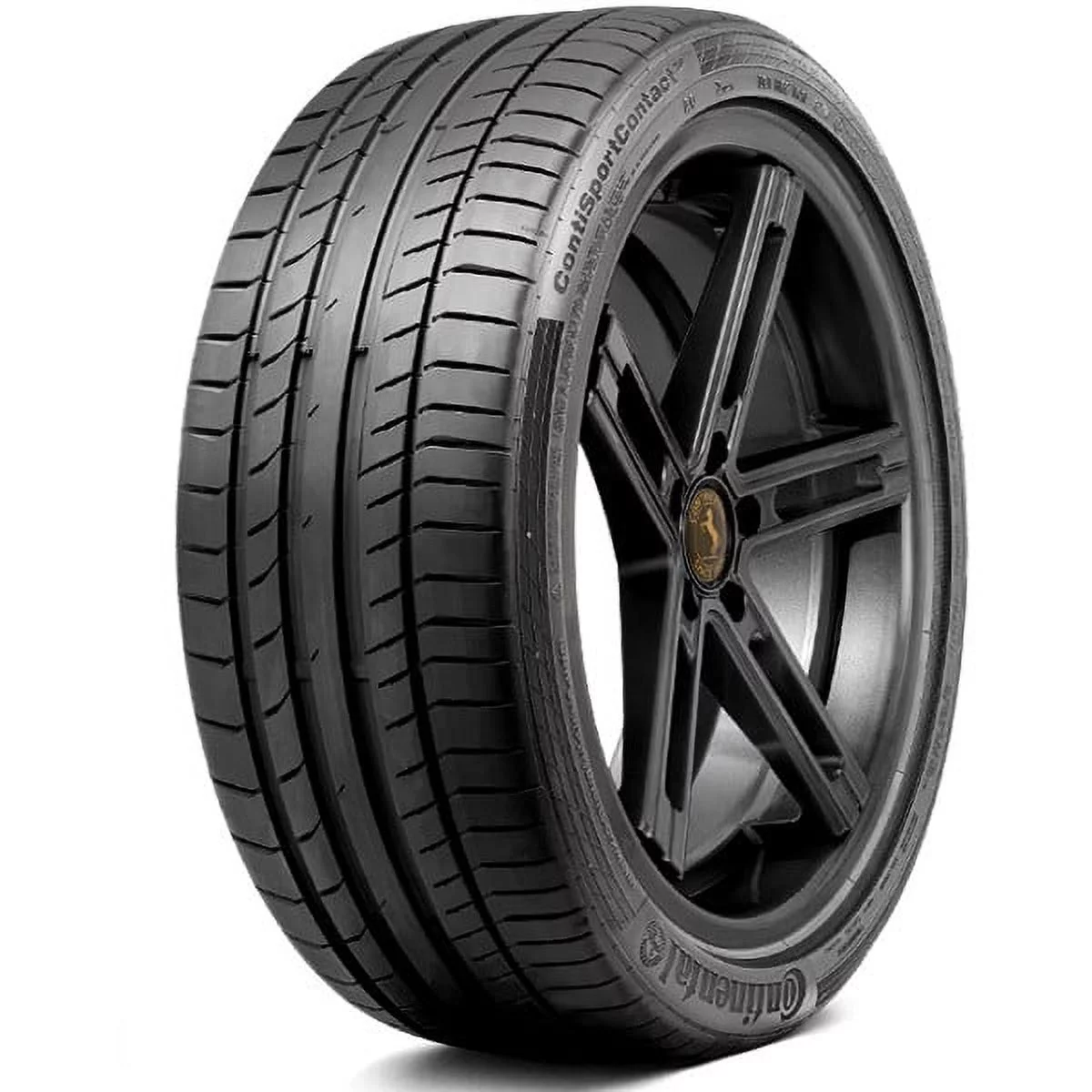 Continental ContiSportContact 5 Summer 285/40R21 109Y XL Passenger Tire Fits: 2017-23 Audi Q7 Technik. 2021 Porsche Cayenne GTS Coupe