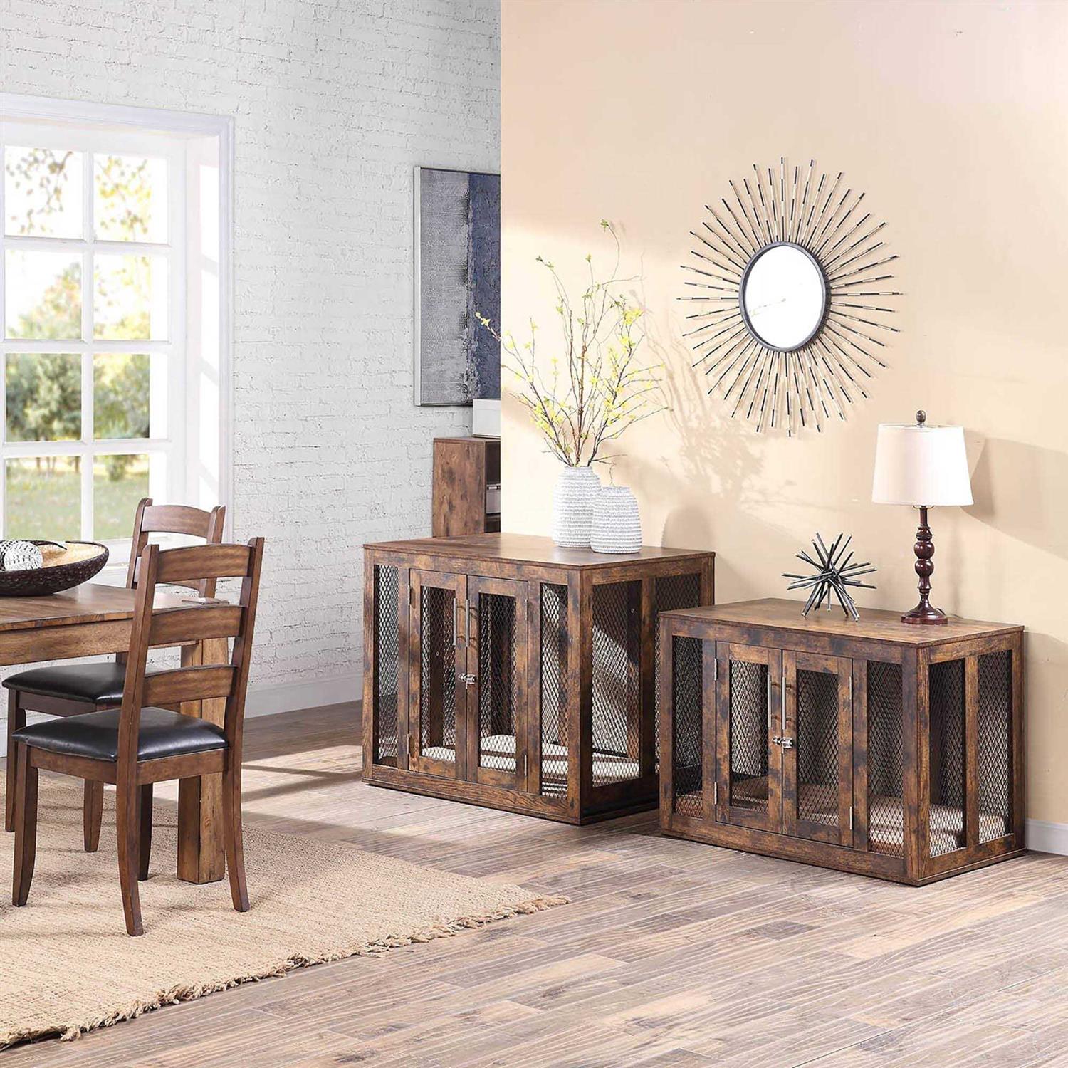 Unipaws Furniture Style Dog Crate with Tray