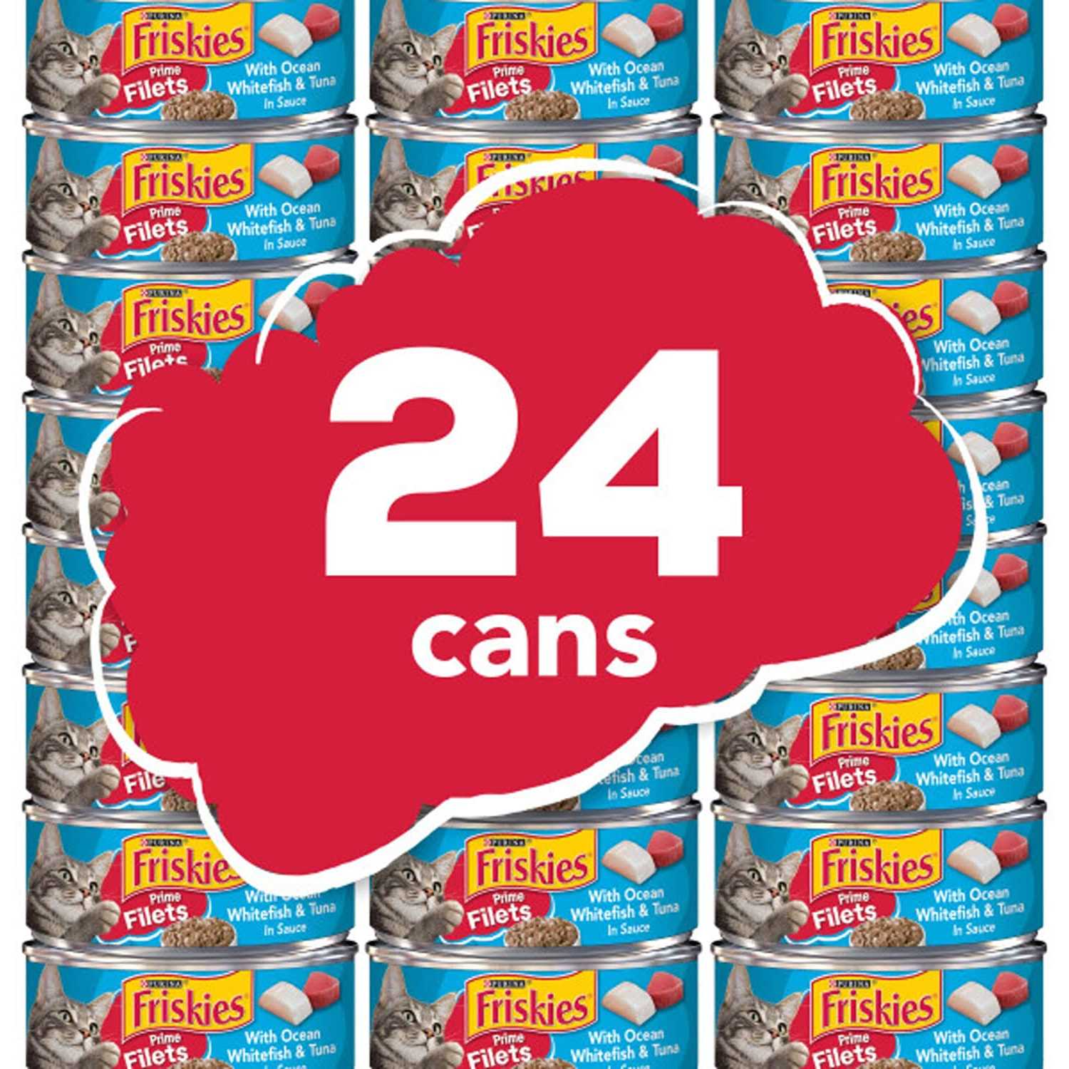 Friskies Prime Filets With Ocean Whitefish & Tuna in Sauce Wet Cat Food