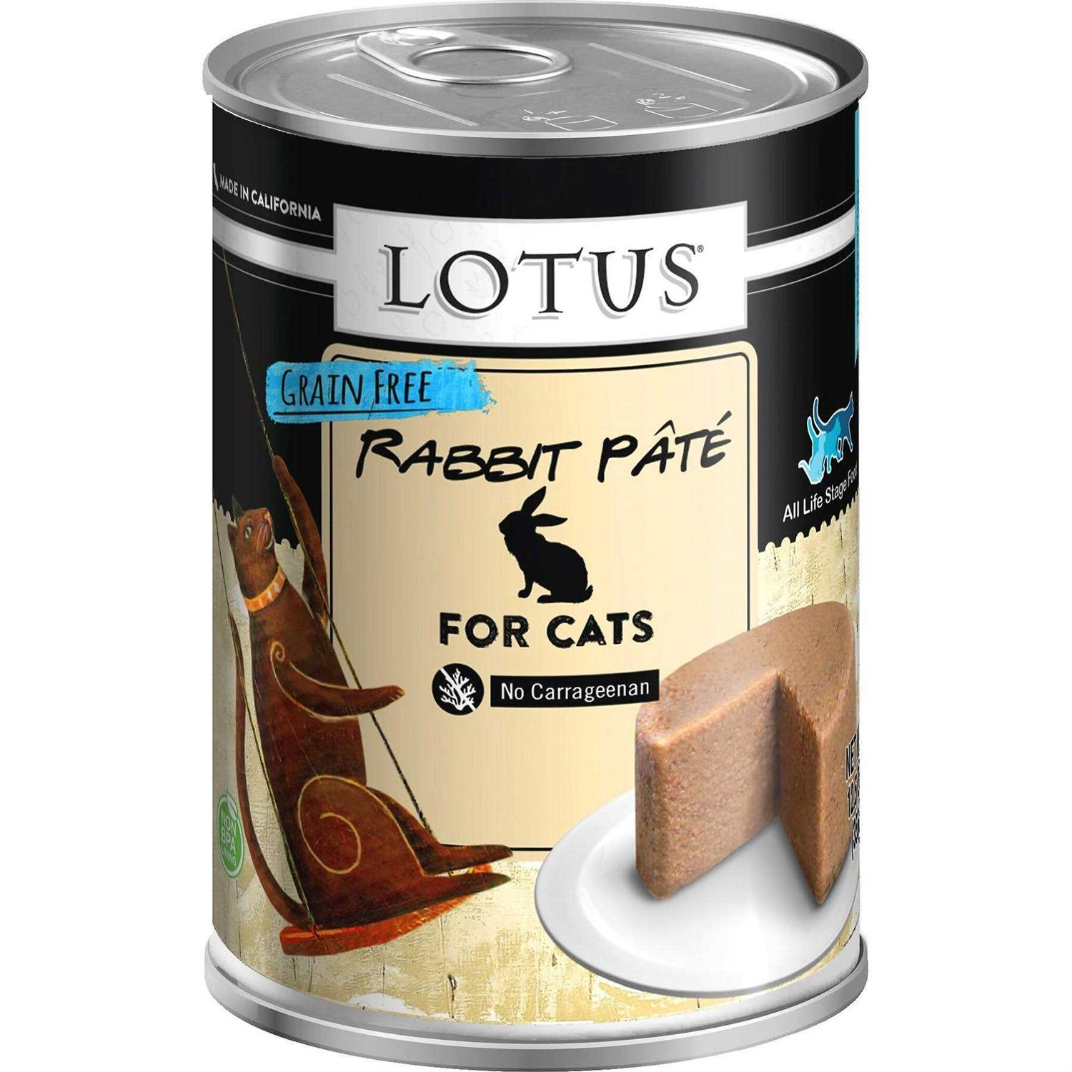 Lotus Grain Free Rabbit Pate Canned Cat Food