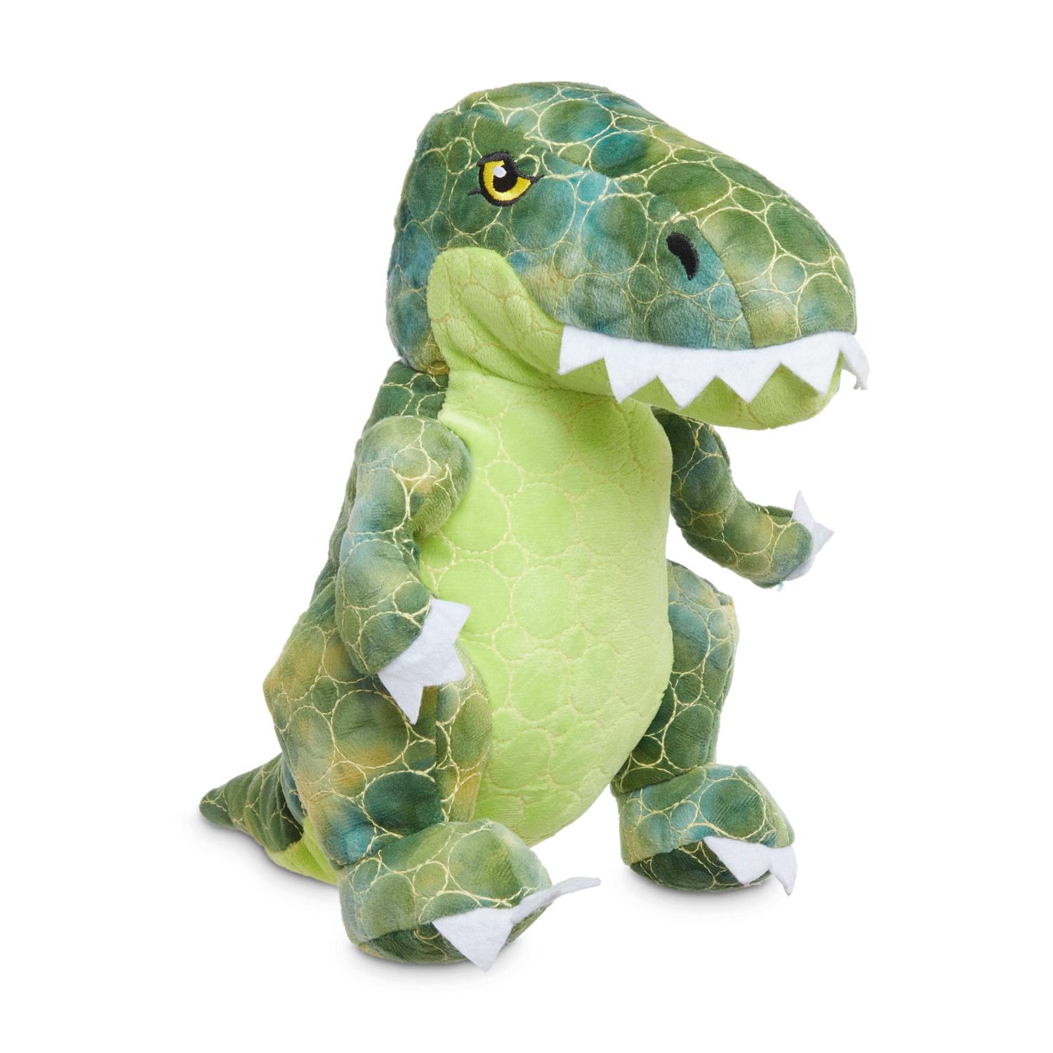 Leaps & Bounds Ruffest & Tuffest T-Rex Tough Plush Dog Toy with Kevlar Stitching