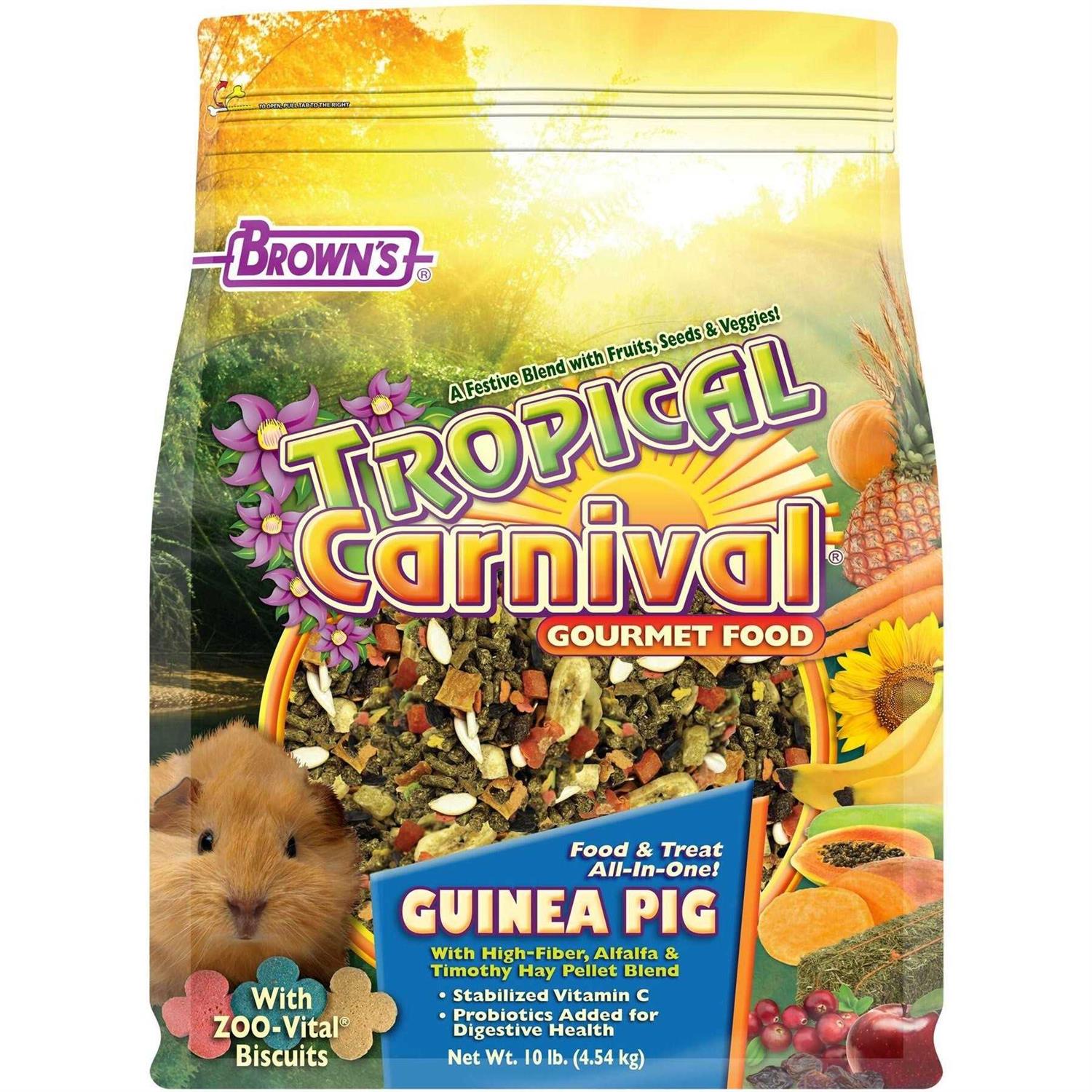 Brown’s Tropical Carnival Gourmet Guinea Pig Food