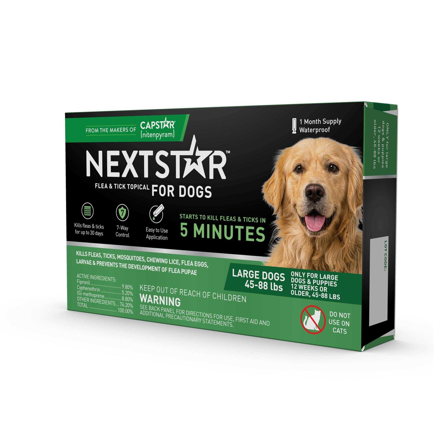 Nextstar Flea & Tick Topical Treatment for Large Dogs