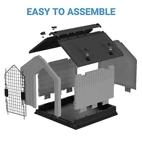 Mirapet Modern Pet House with Durable, Weatherproof Design and Easy Installation