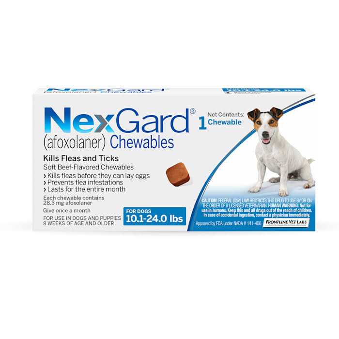 NexGard Chewables for Dogs 10.1 to 24 lbs