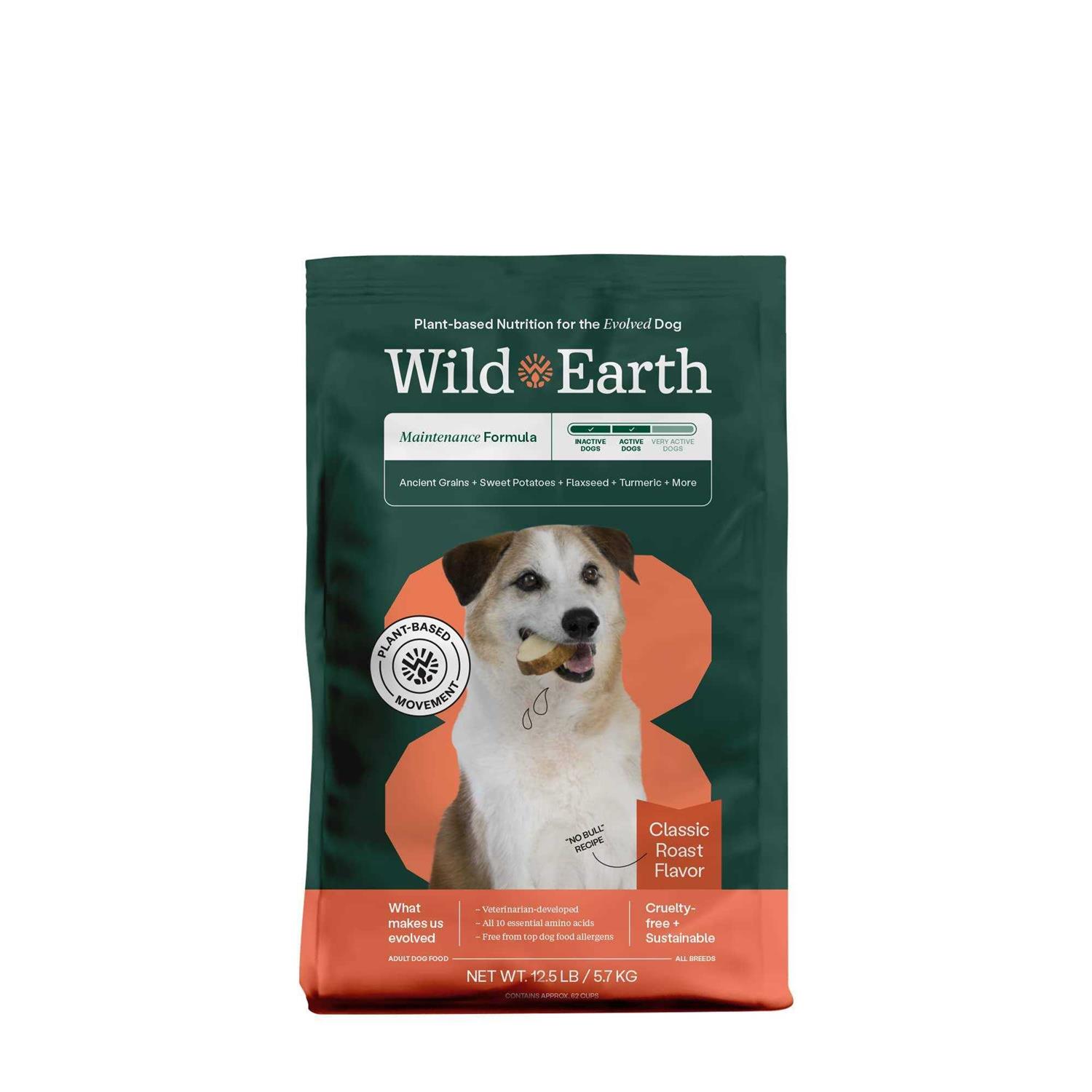 Wild Earth Classic Roast Flavor Maintenance Formula Dry Dog Food