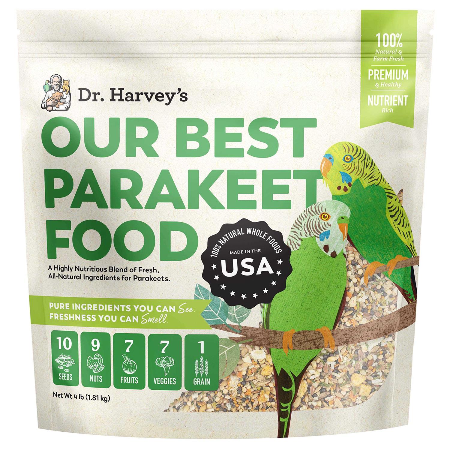 Dr. Harvey’s Our Best Parakeet Bird Food
