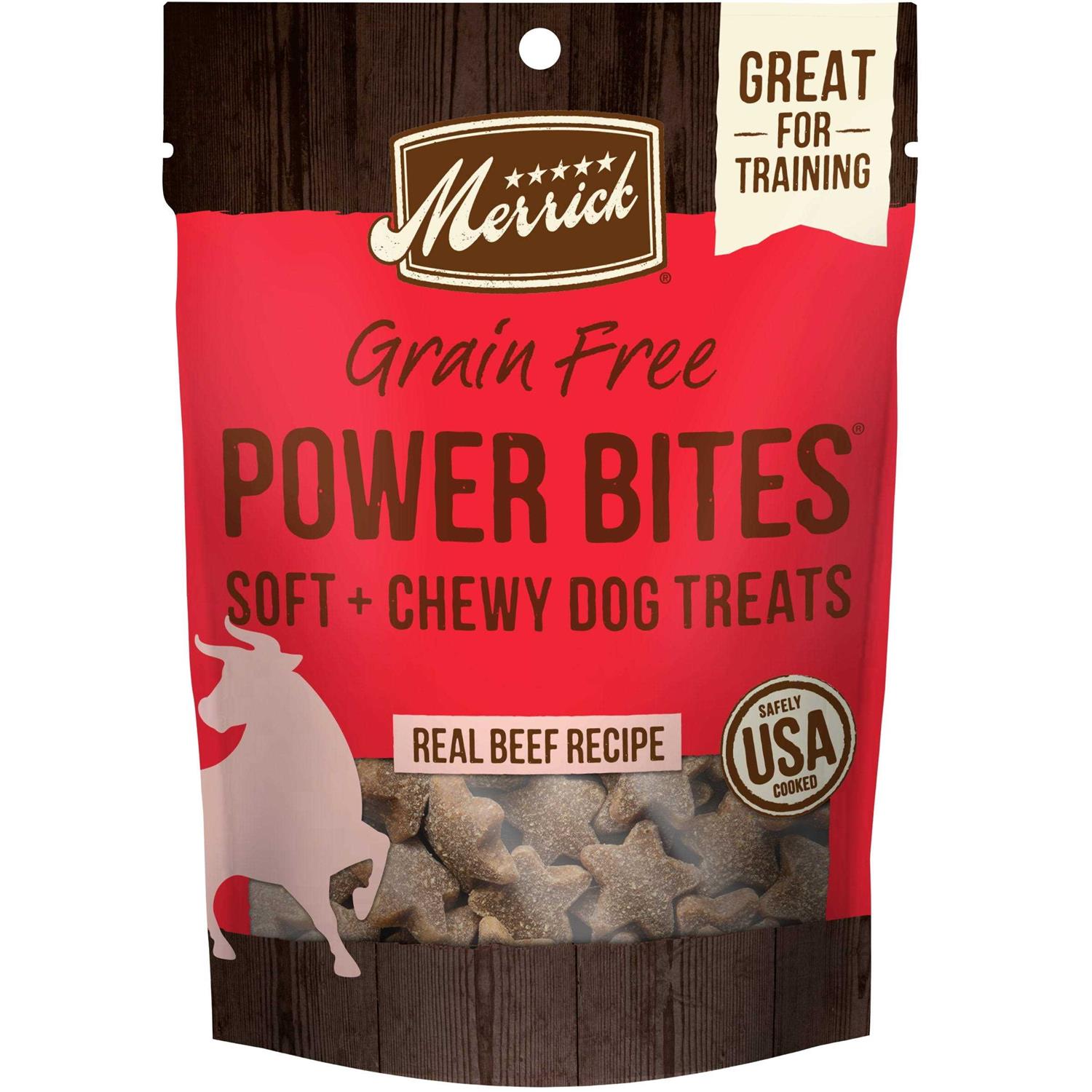 Merrick Real Beef Power Bites Dog Treats