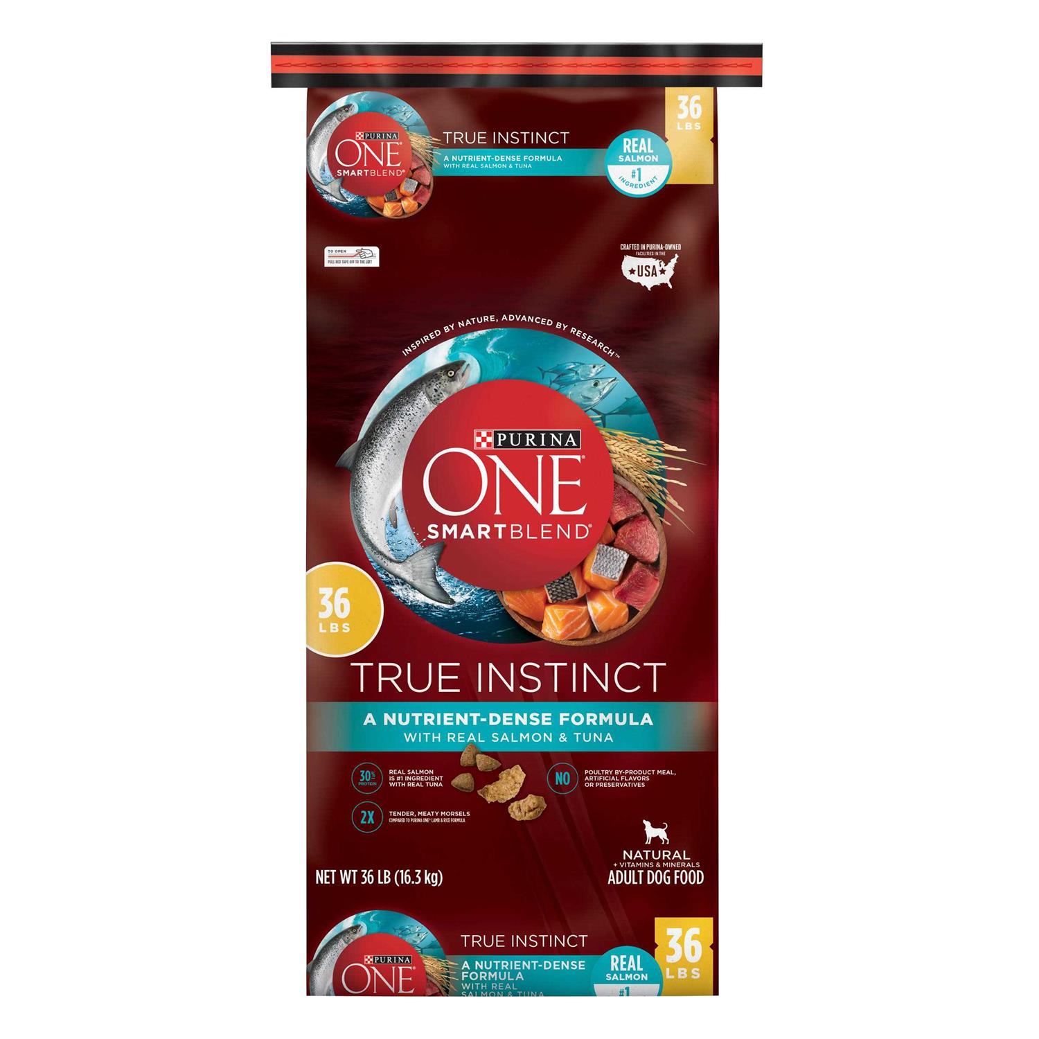 Purina ONE Natural True Instinct High Protein Real Salmon & Tuna Dry Dog Food