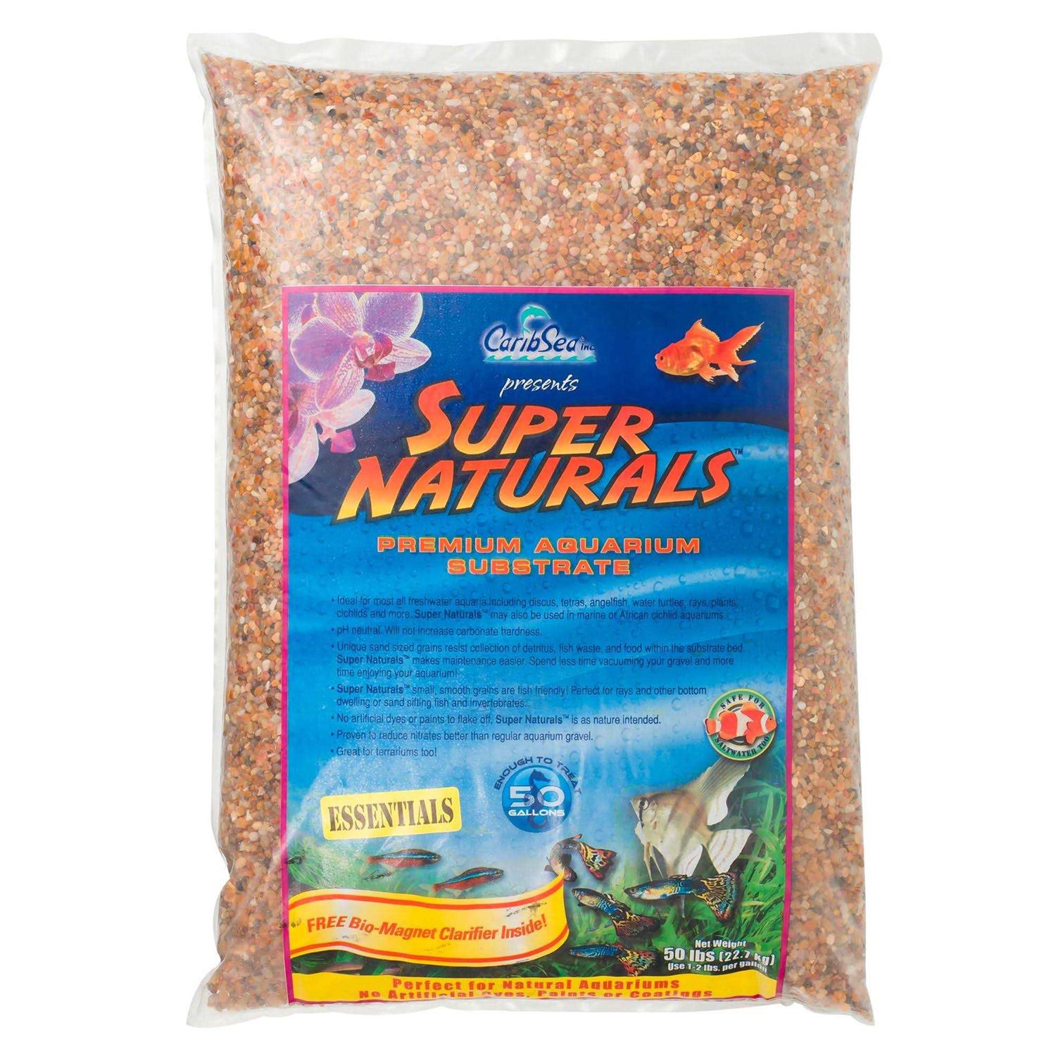 Caribsea 40 lbs Super Natural Essentials Freshwater Gravel Gemstone Creek