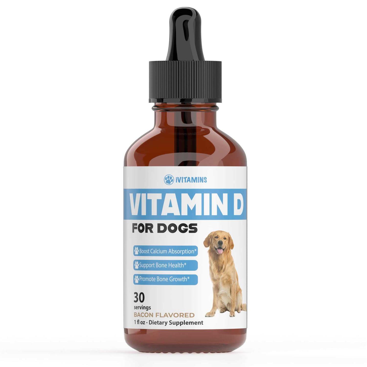 iVitamins Vitamin D for Dogs Supports Strong & Health Bones Vitamin D Supplements for Dogs