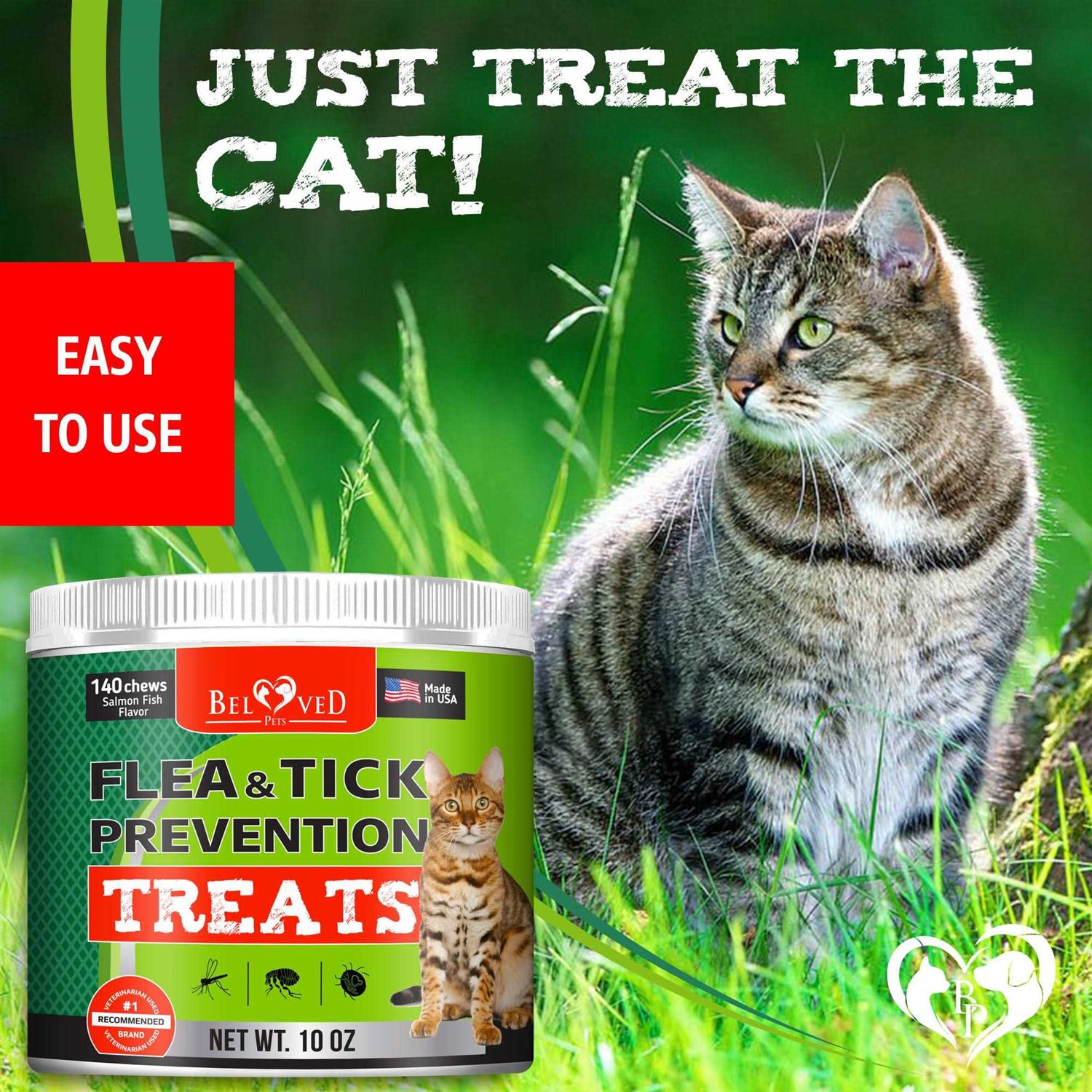 Beloved Pets Flea and Tick Prevention Treats for Cats