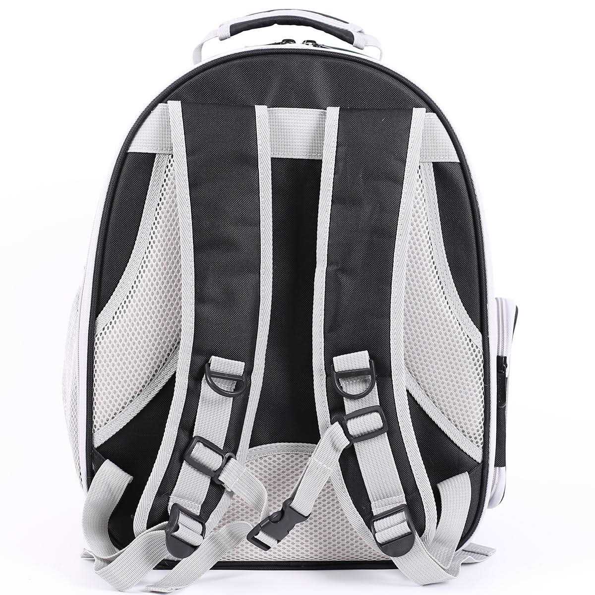 halinfer Front Expandable Cat Backpack Carrier, Fit up to 20 lbs, Space Capsule Bubble Window Pet Carrier Backpack for Large Fat Cat and Small Puppy
