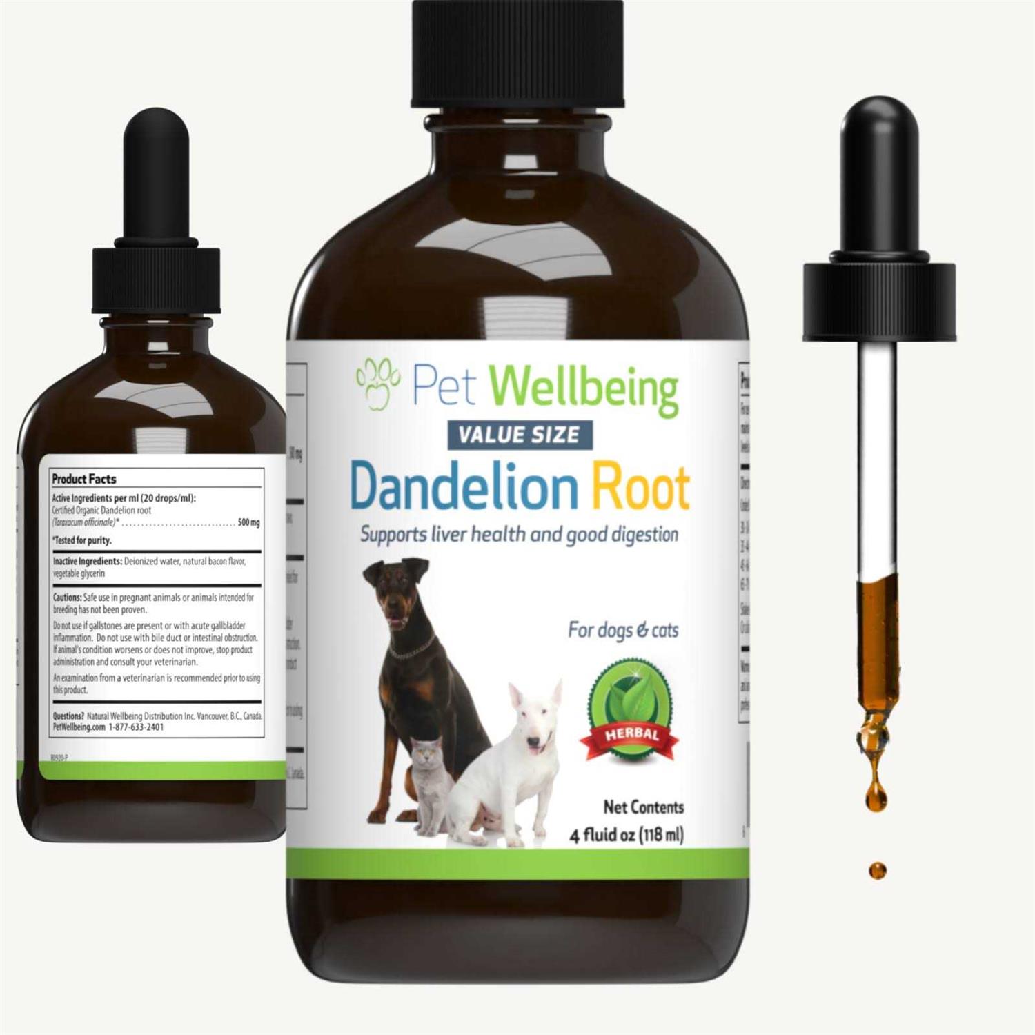 Pet Wellbeing -Dandelion Root for Cat Liver and Digestive Support ...