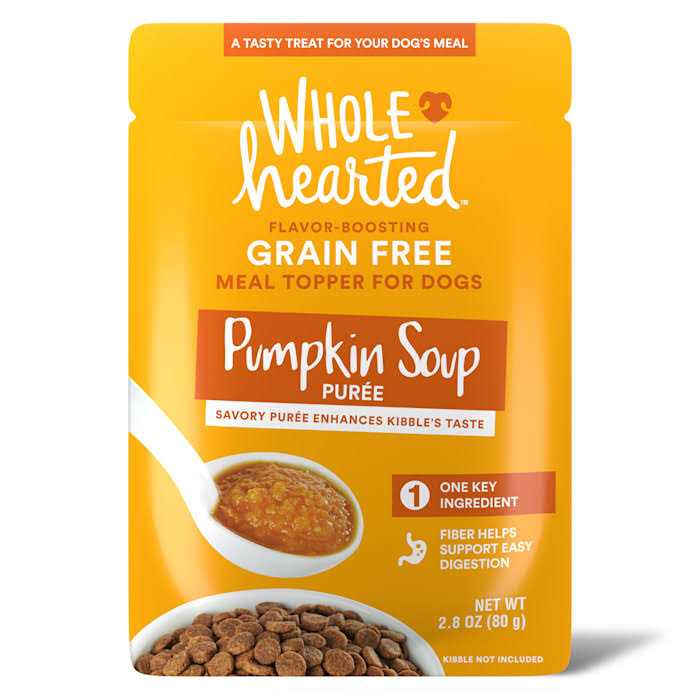 WholeHearted Pumpkin Soup Puree Dog Meal Topper