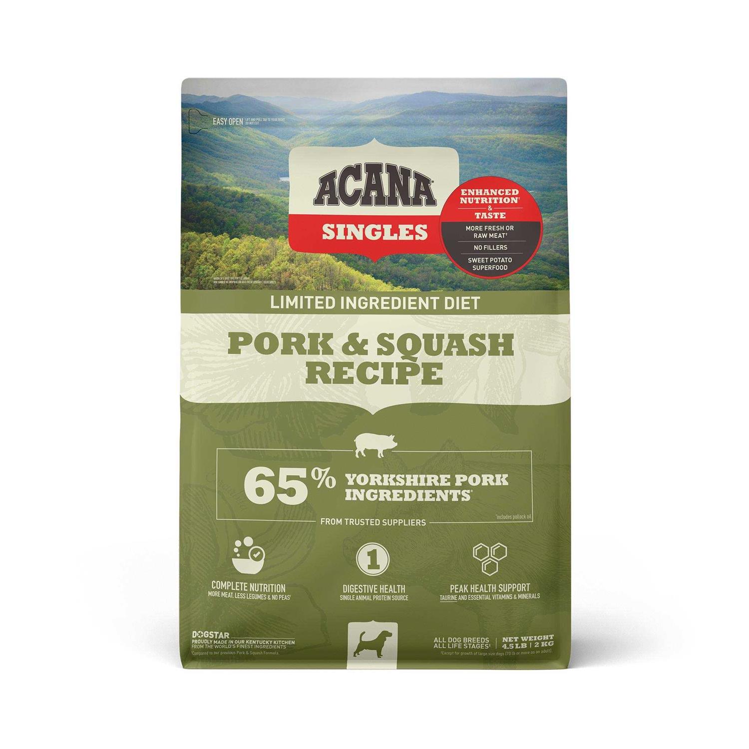 Acana Singles Pork Squash Dry Dog Food