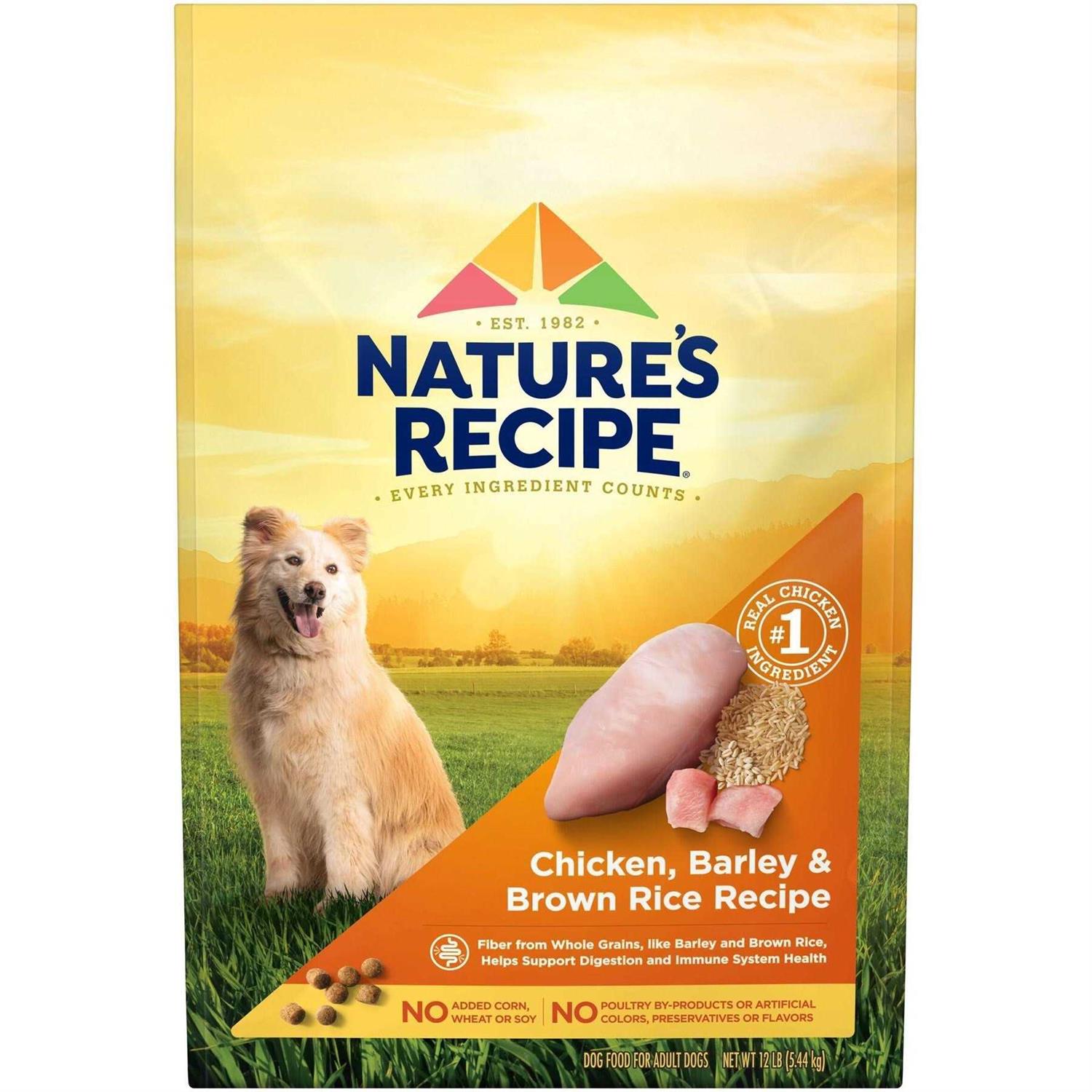Nature’s Recipe Adult Chicken & Rice Recipe Dry Dog Food
