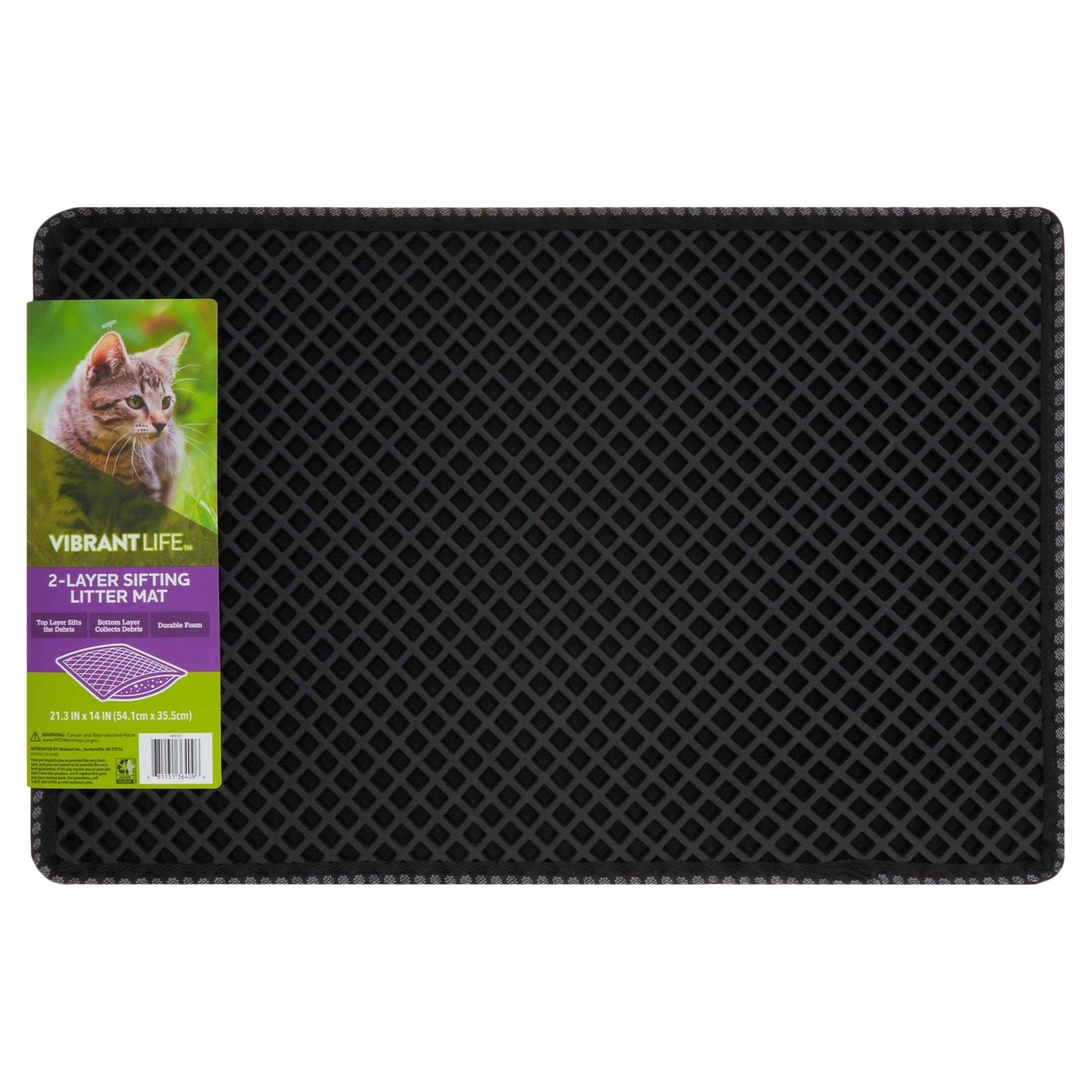 Vibrant Life 2-Layer Sifting Cat Litter Mat