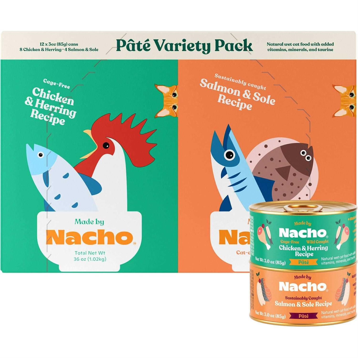 Made By Nacho Pate Wet Cat Food Variety Pack