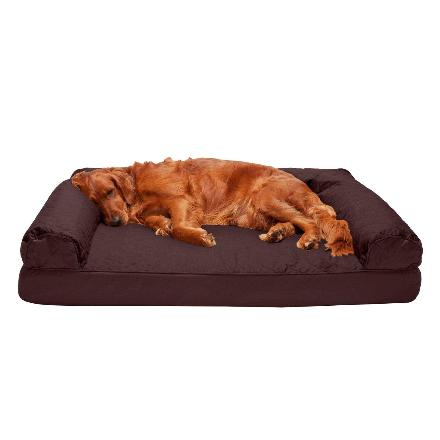 FurHaven Pet Quilted Sofa Dog Bed