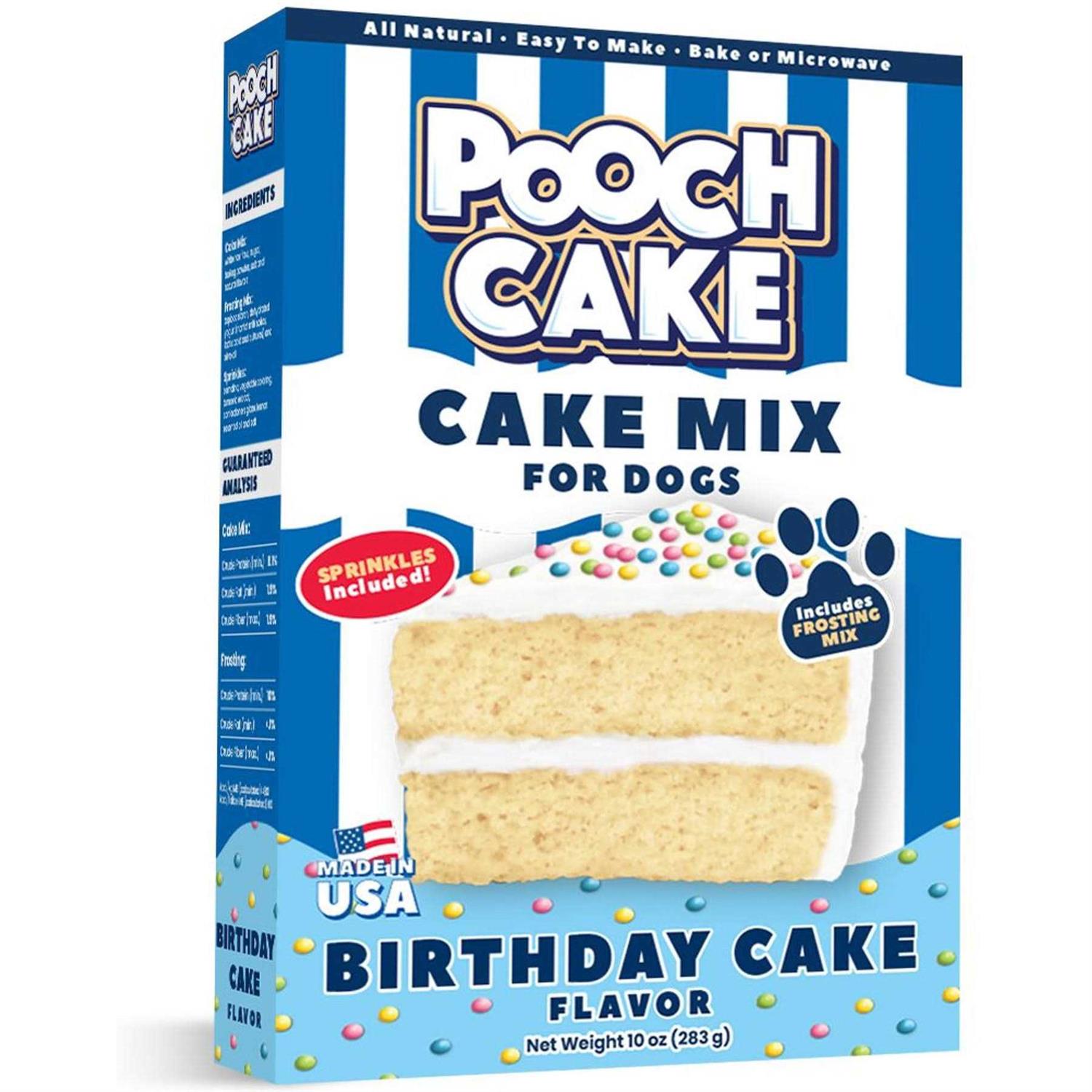 Pooch Cake Birthday Cake Mix for Dogs with Sprinkles