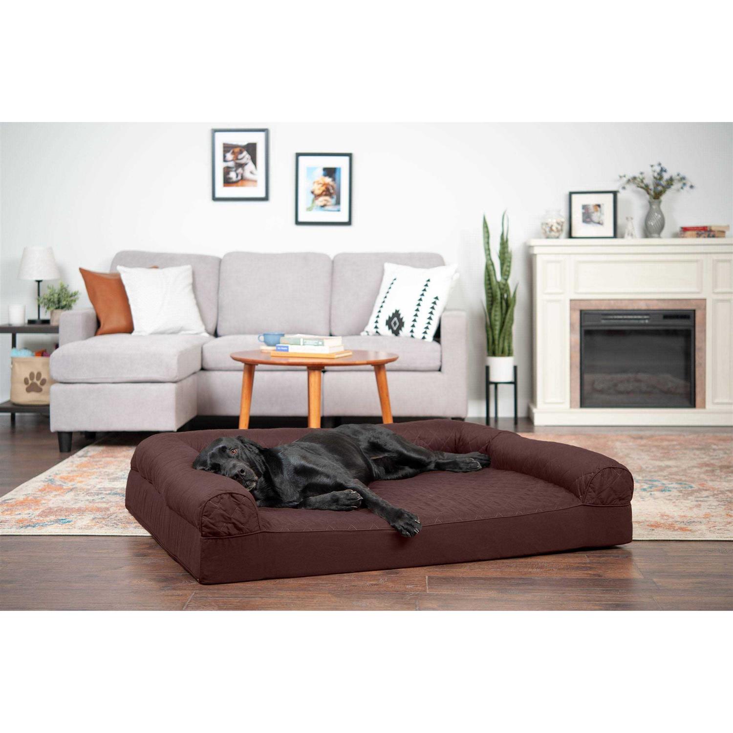 FurHaven Pet Quilted Sofa Dog Bed