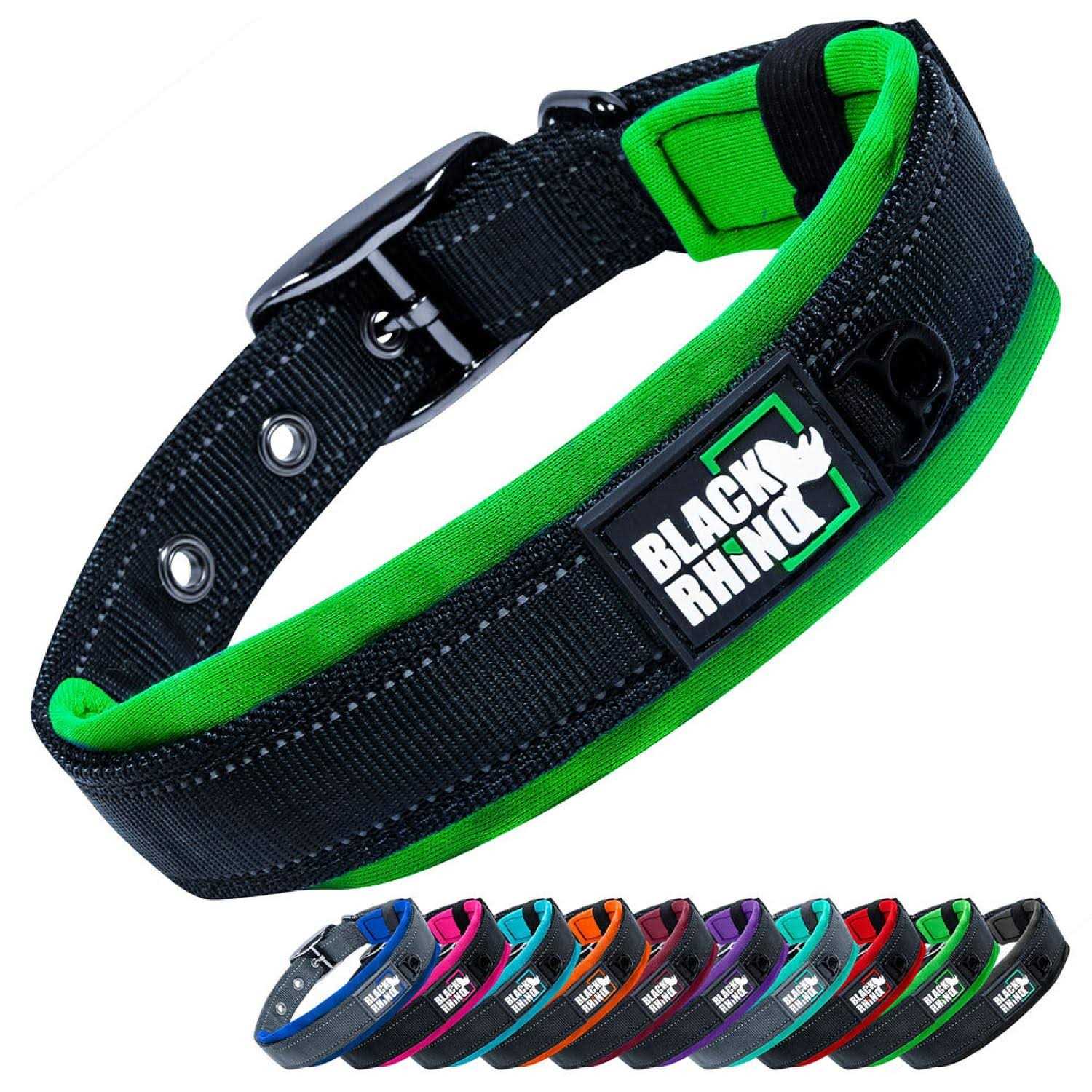 Black Rhino The Comfort Collar Ultra Soft Neoprene Padded Dog Collar for All Breeds