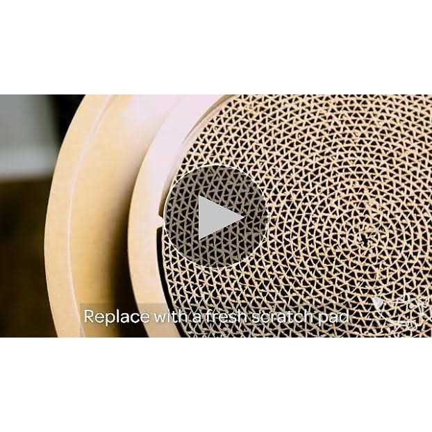 Best Pet Supplies Scratch and Spin Cat Scratcher Replacement Pads for Active Play