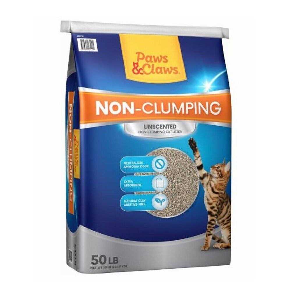 Paws & Claws Non-Clumping Unscented Clay Cat Litter