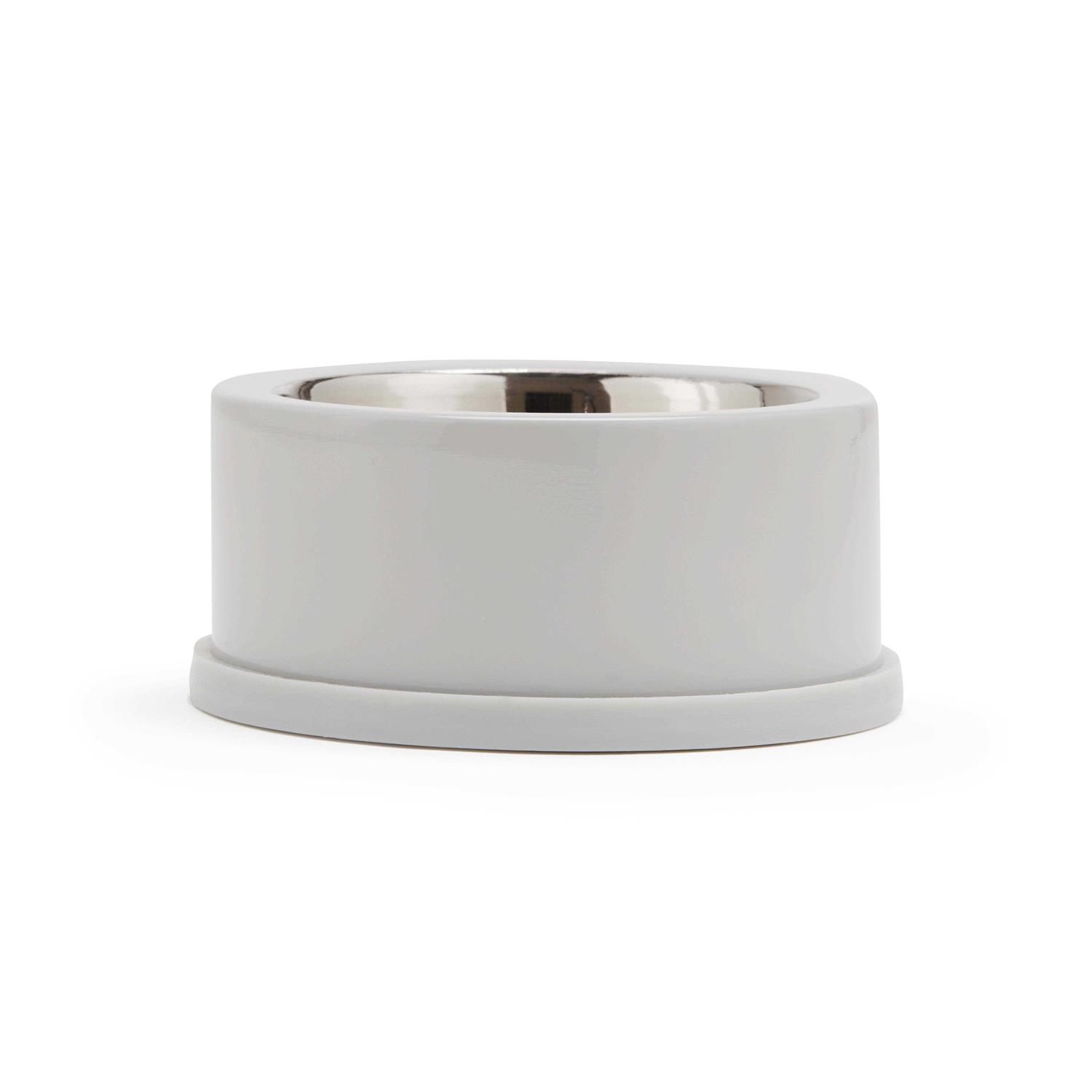 EveryYay Stainless-Steel Grey Dog Bowl