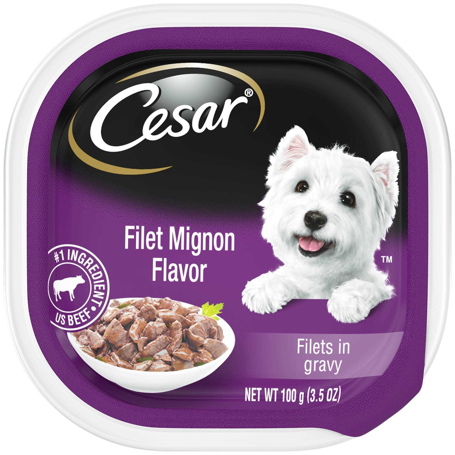 Cesar Gourmet Filets in Sauce Filet Mignon Dog Food