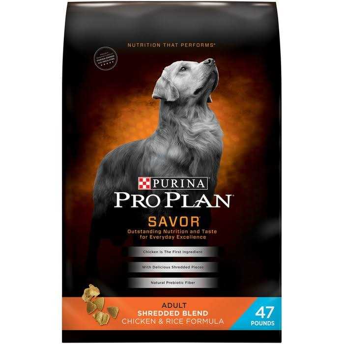 Purina Pro Plan Adult Shredded Blend Chicken & Rice Dry Dog Food