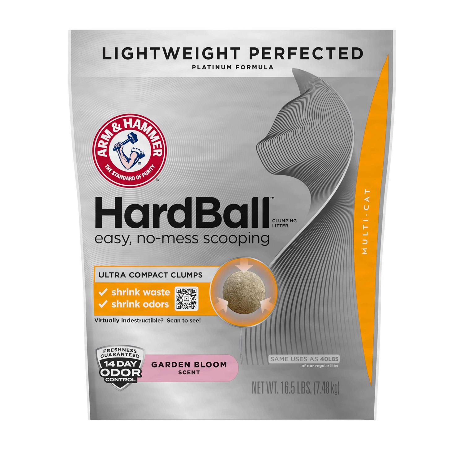 Arm & Hammer Hardball Clumping Cat Litter Lightweight