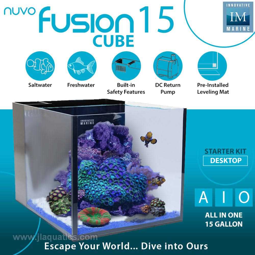 Innovative Marine 15 Nuvo Fusion AIO Cube Aquarium