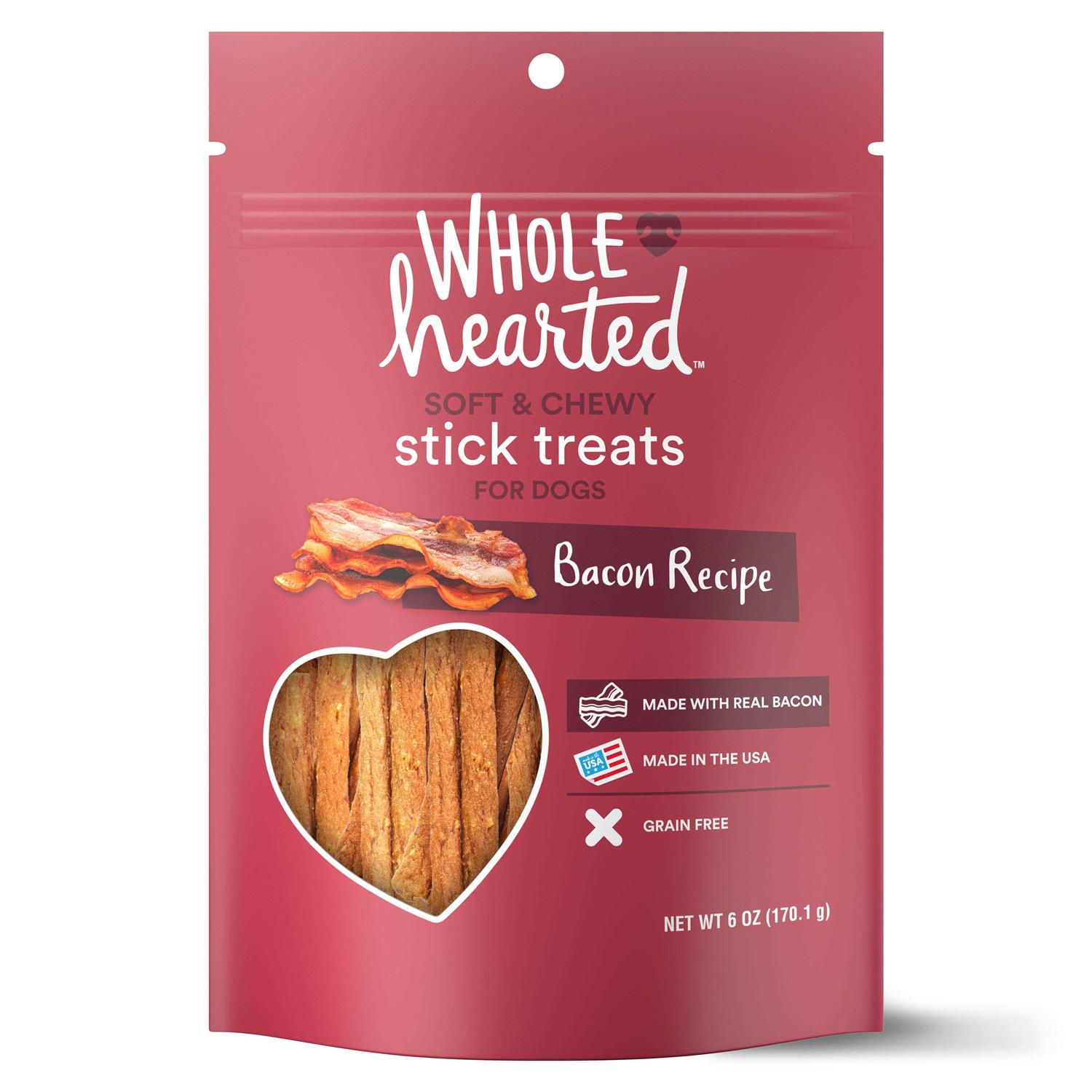 WholeHearted Grain Free Soft and Chewy Dog Stick Treats