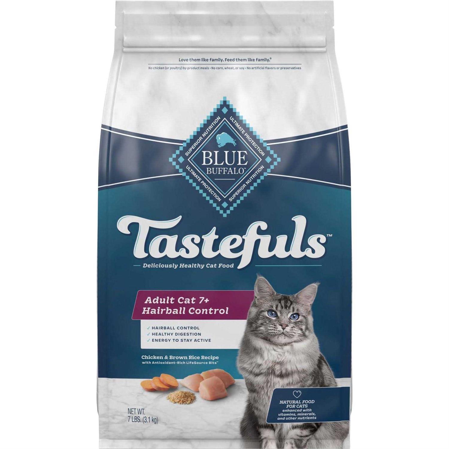 Blue Buffalo Indoor Hairball Control Mature Dry Cat Food