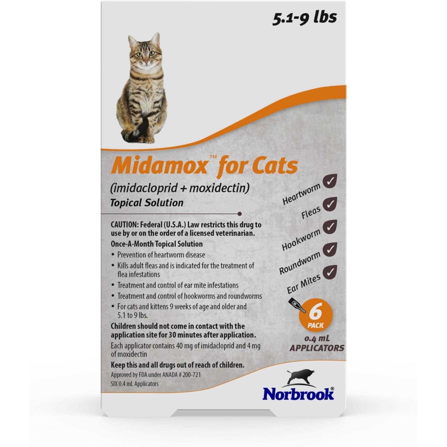 Midamox Topical Solution for Cats