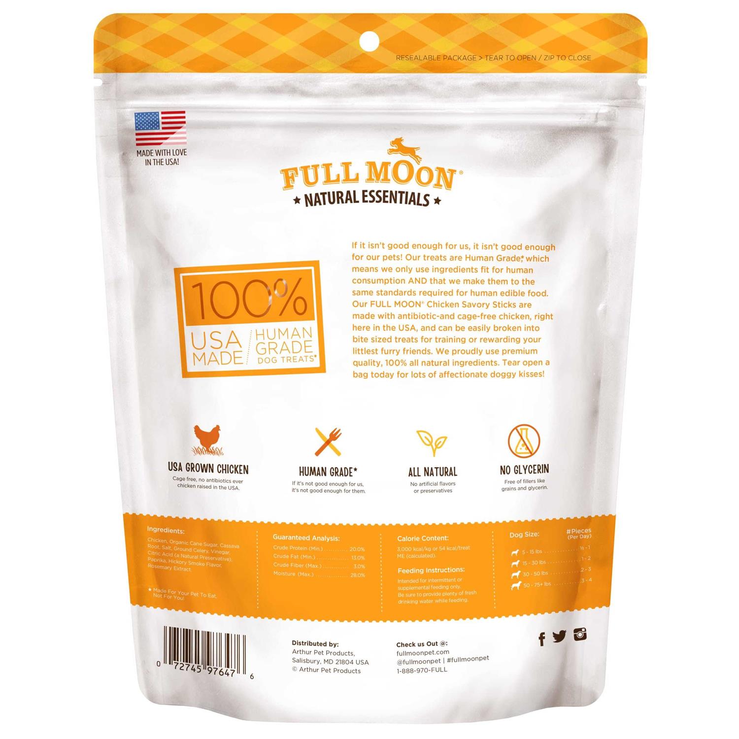 Full Moon Chicken Recipe Savory Sticks Dog Treats