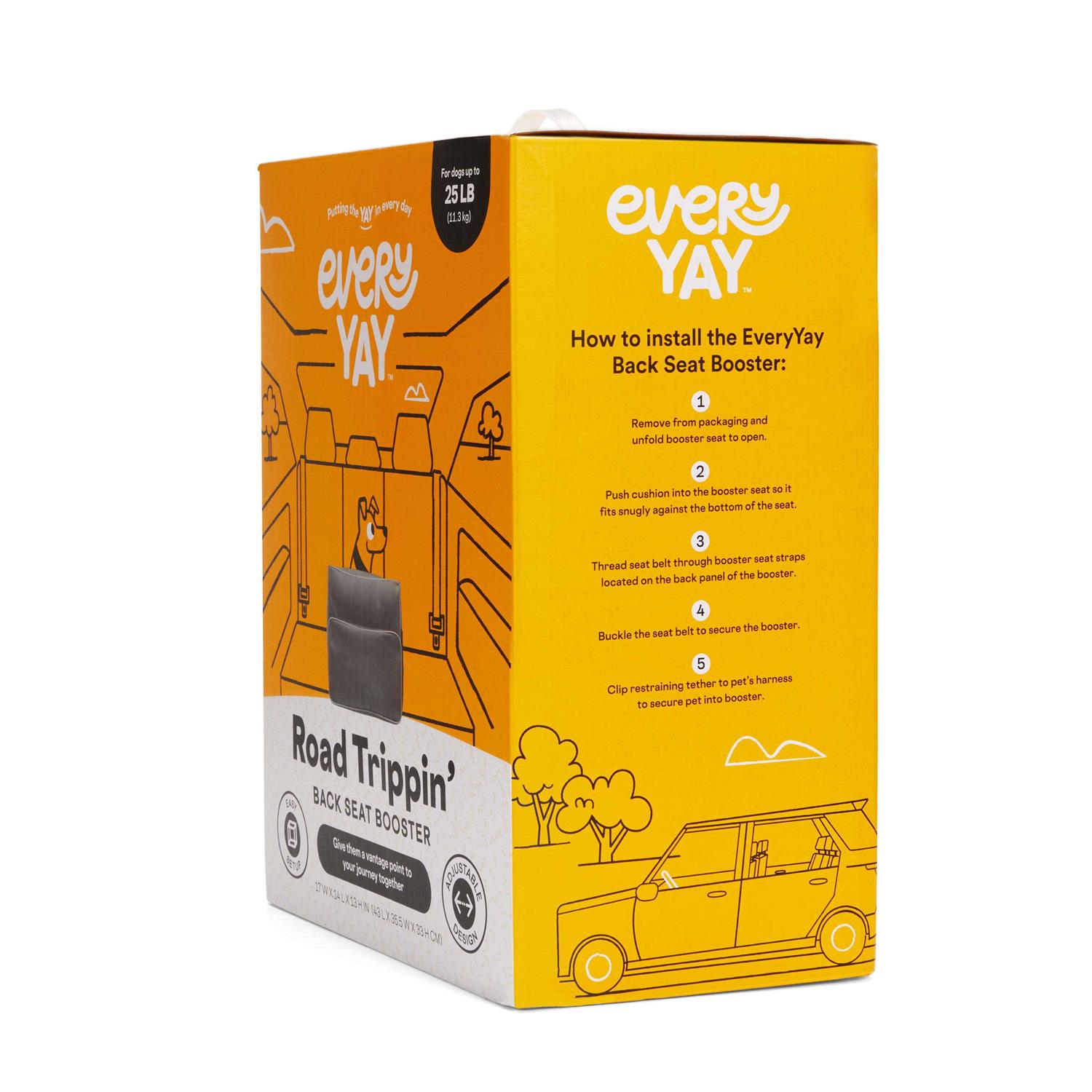 EveryYay Essentials Road Gray Trippin’ Auto Booster Seat