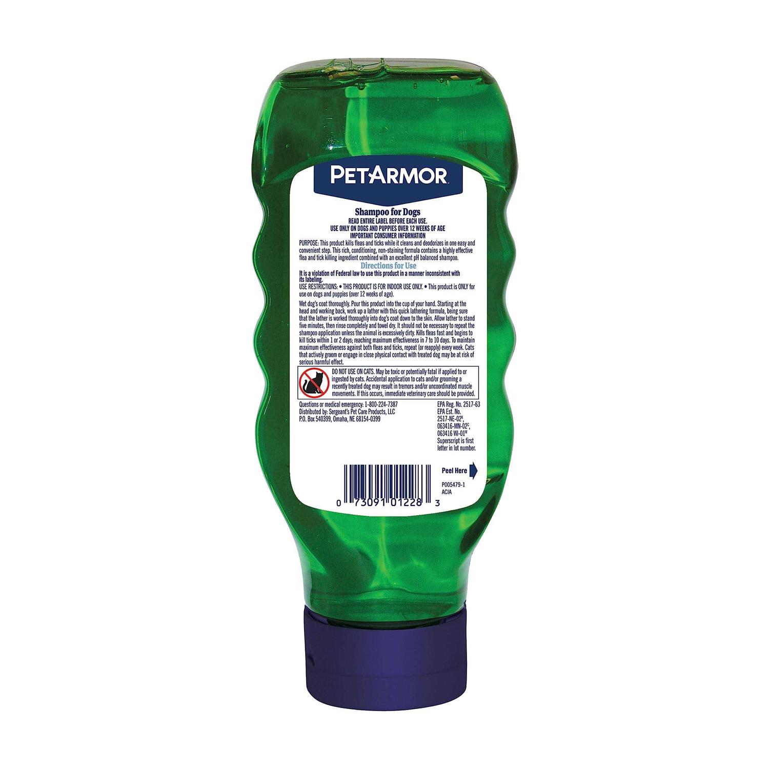 PetArmor Flea and Tick Shampoo for Dogs Sunwashed Linen Scent