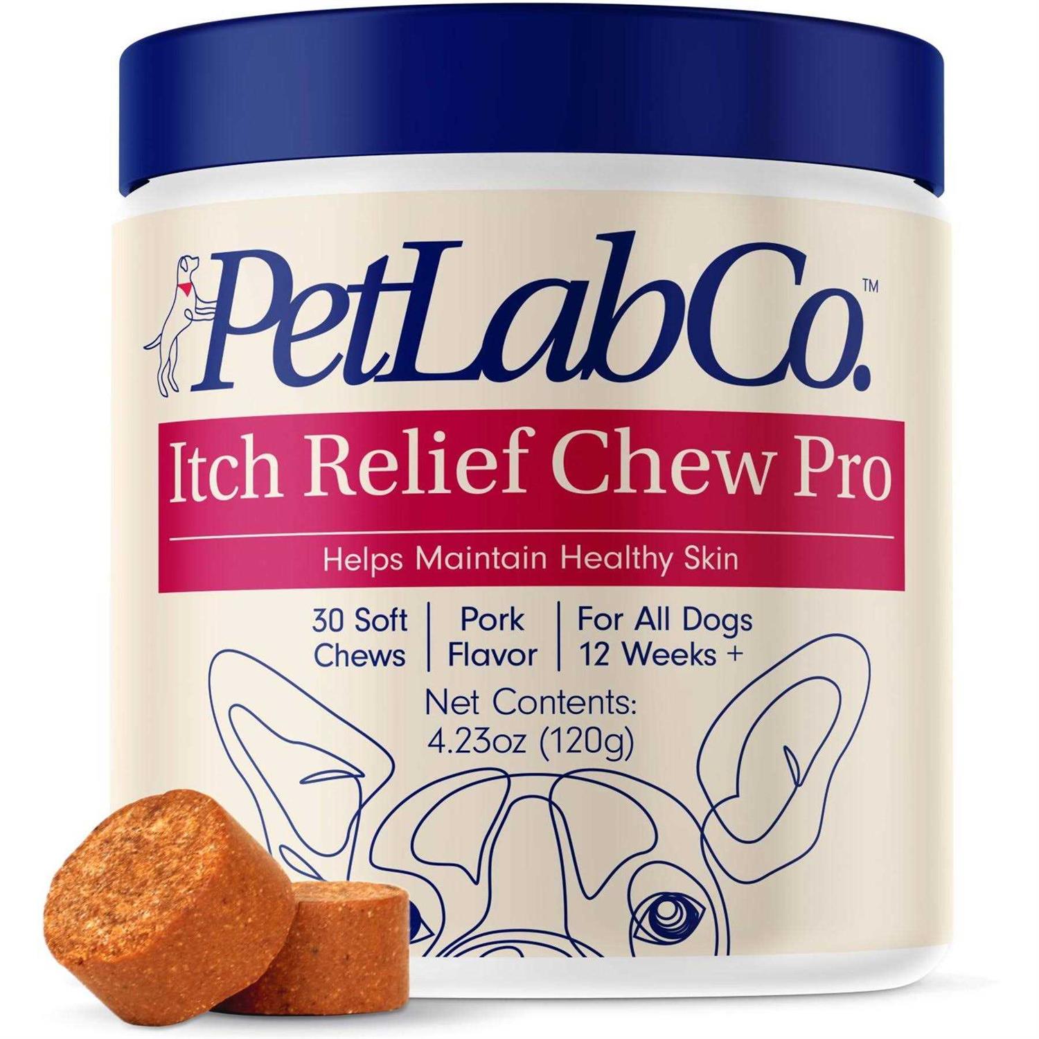 PetLab Co. Itch Relief Chew Pro for Dogs Omega 3 for Dogs Itch Supplement