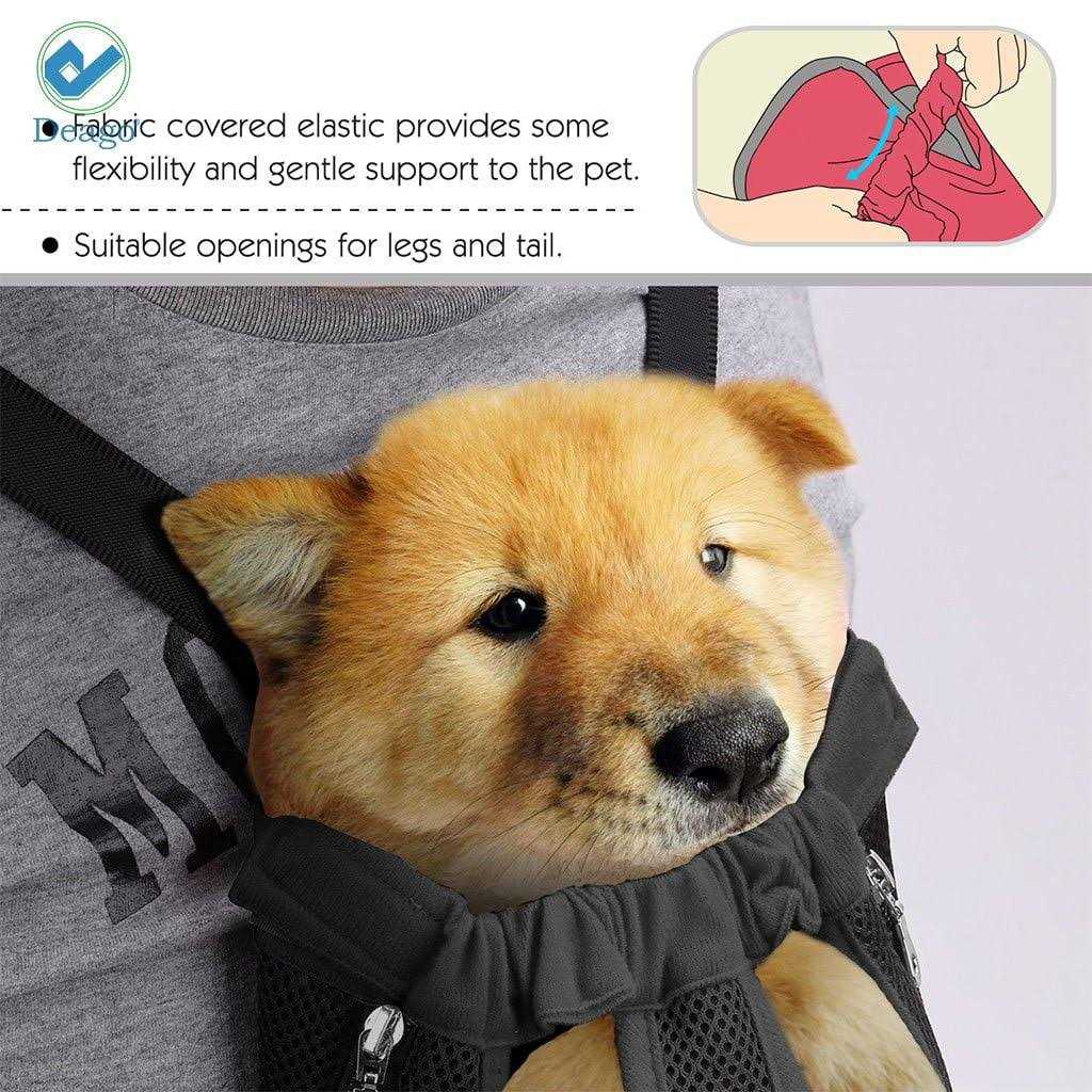 Deago Outdoor Legs Out Front Pet Dog Puppy Cat Carrier Backpack Tote Holder Bag Sling