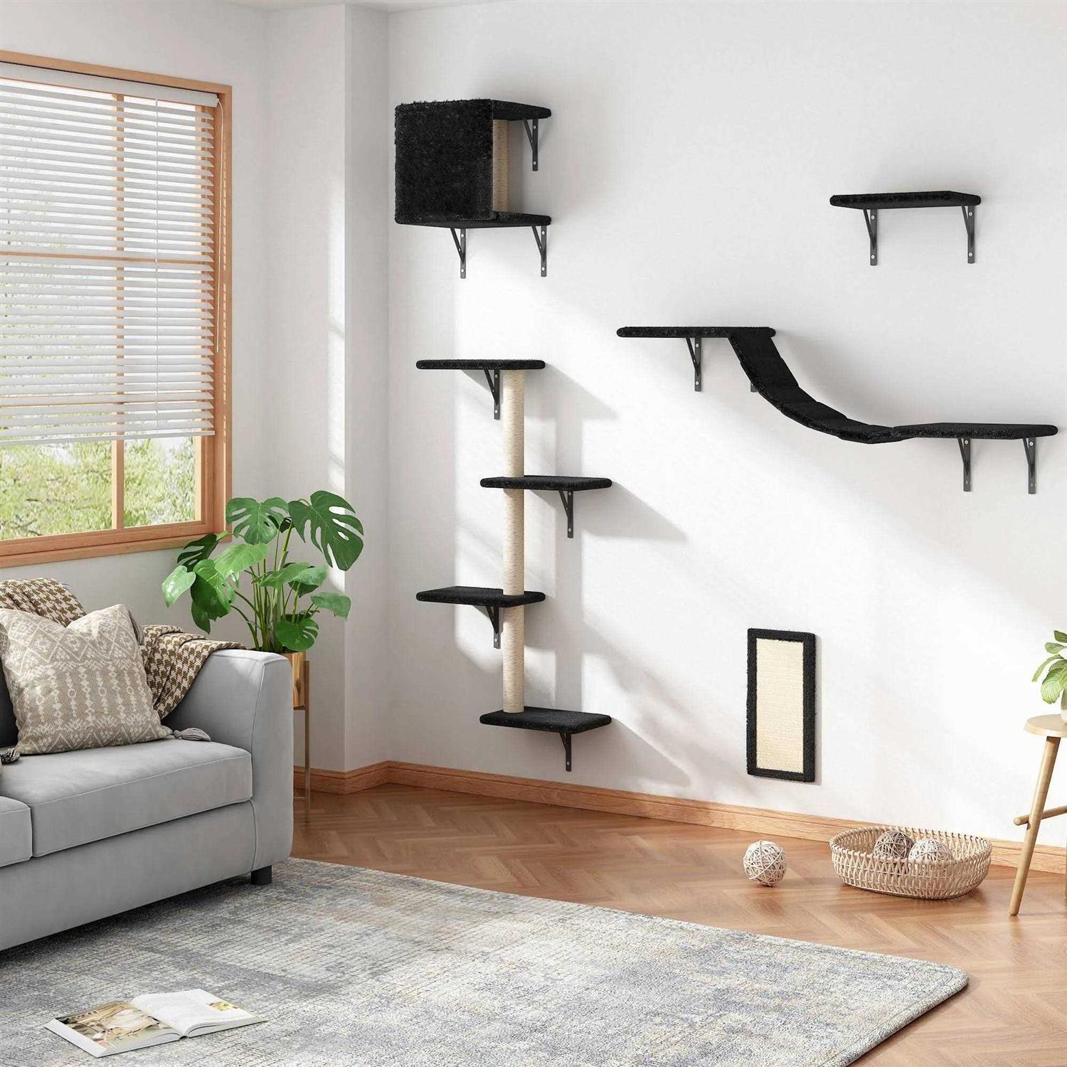 Coziwow Wall Mounted Shelves Set Cat Tree