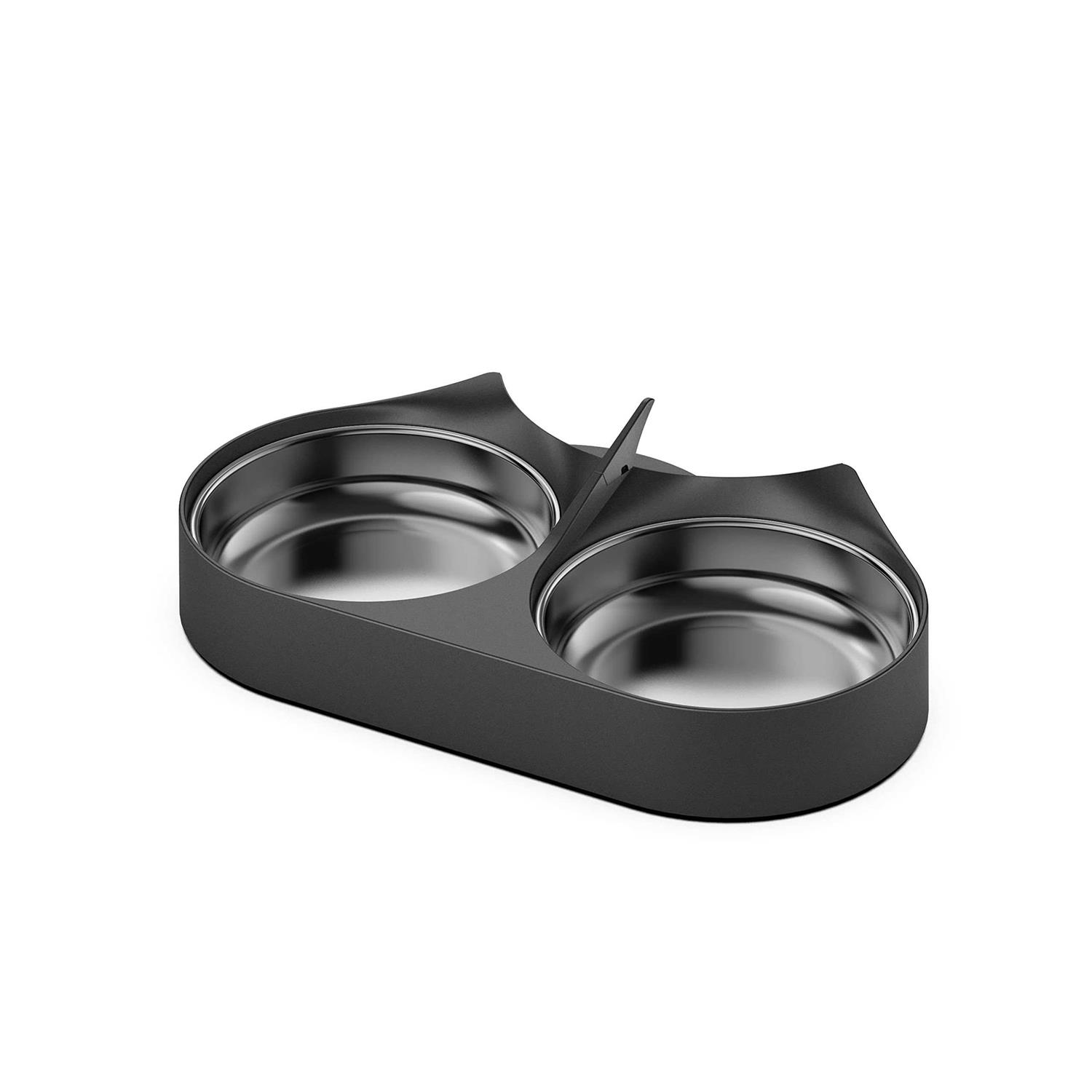 PETLIBRO Pet Food Splitter with Stainless Steel Bowls, Automatic Cat Feeder Bowls for Two Cats or Dogs