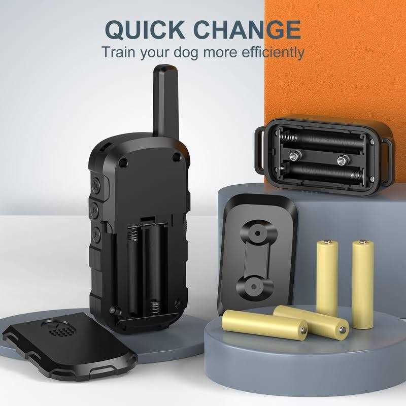 Delupet Dog Training Collar Dog Shock Collar with Remote 1600FT, Waterproof Collar, 3 Training Modes and 4 Channels