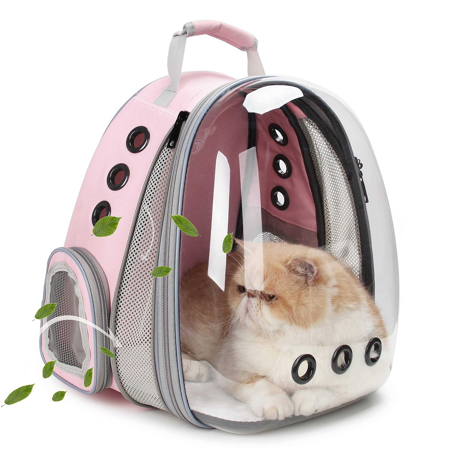 Lollimeow Pet Carrier Backpack, Bubble Backpack Carrier, Cats and Puppies,Airline-Approved