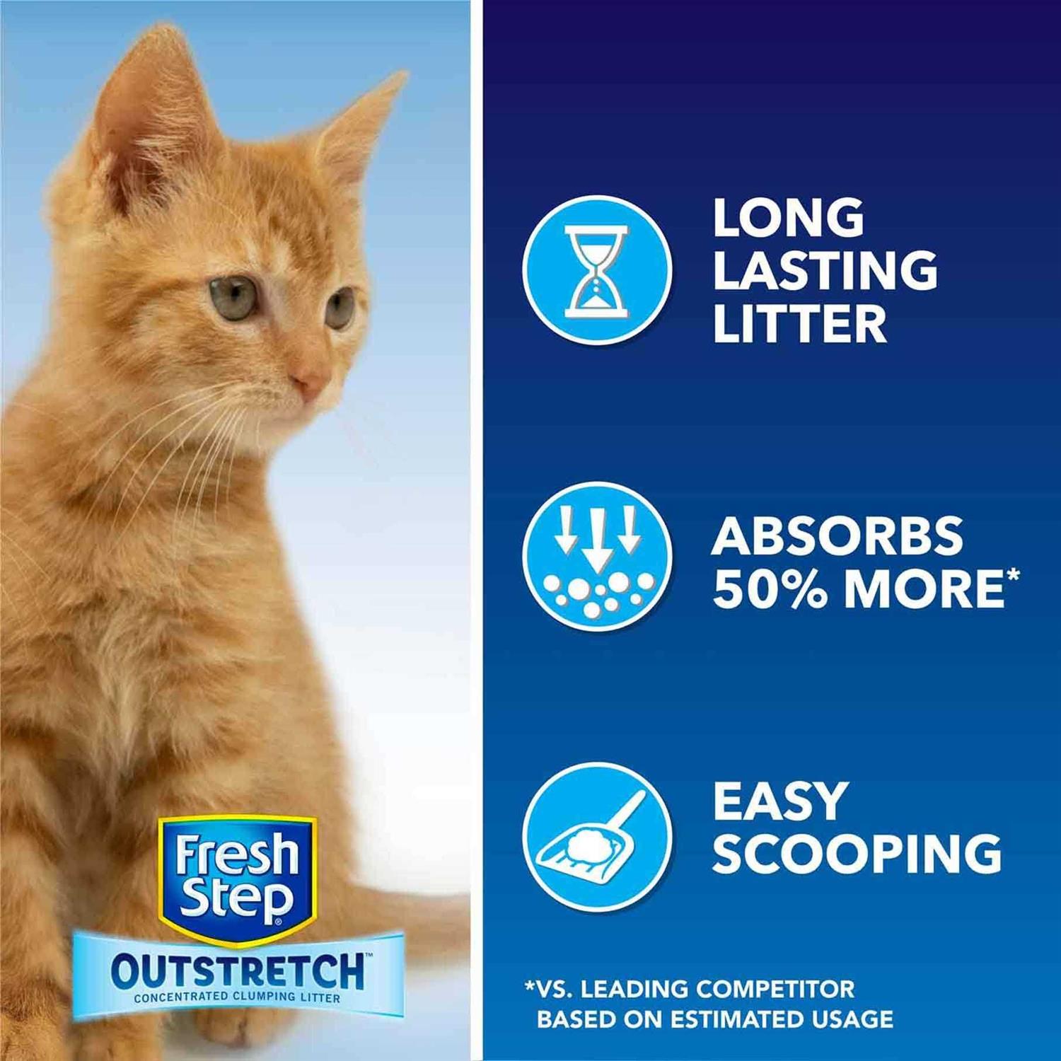 Fresh Step Outstretch Febreze Concentrated Clumping Litter