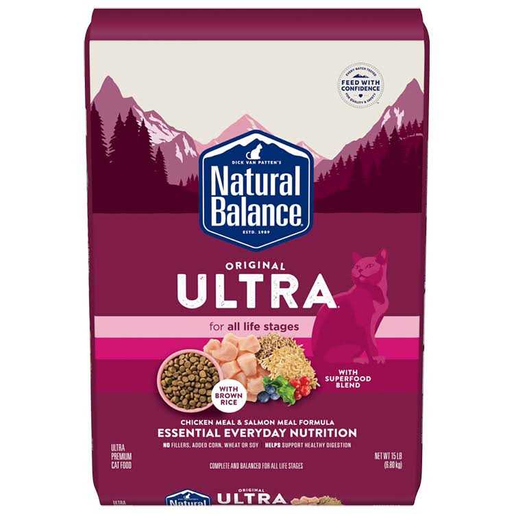 Natural Balance Original Ultra Dry Cat Food Indoor Chicken & Salmon Meal